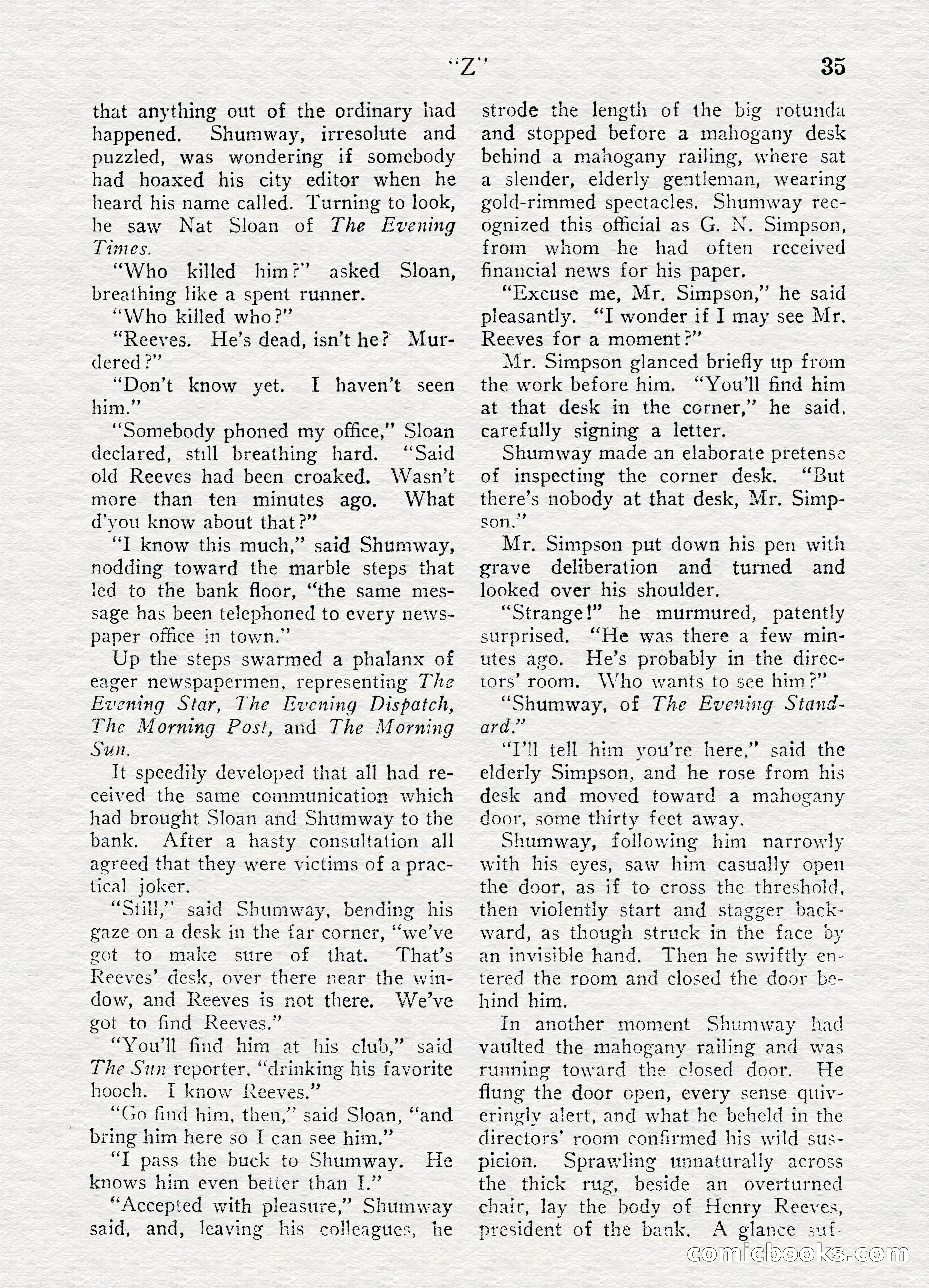 Detective Story Magazine, August 27, 1921 — page 37 of 149