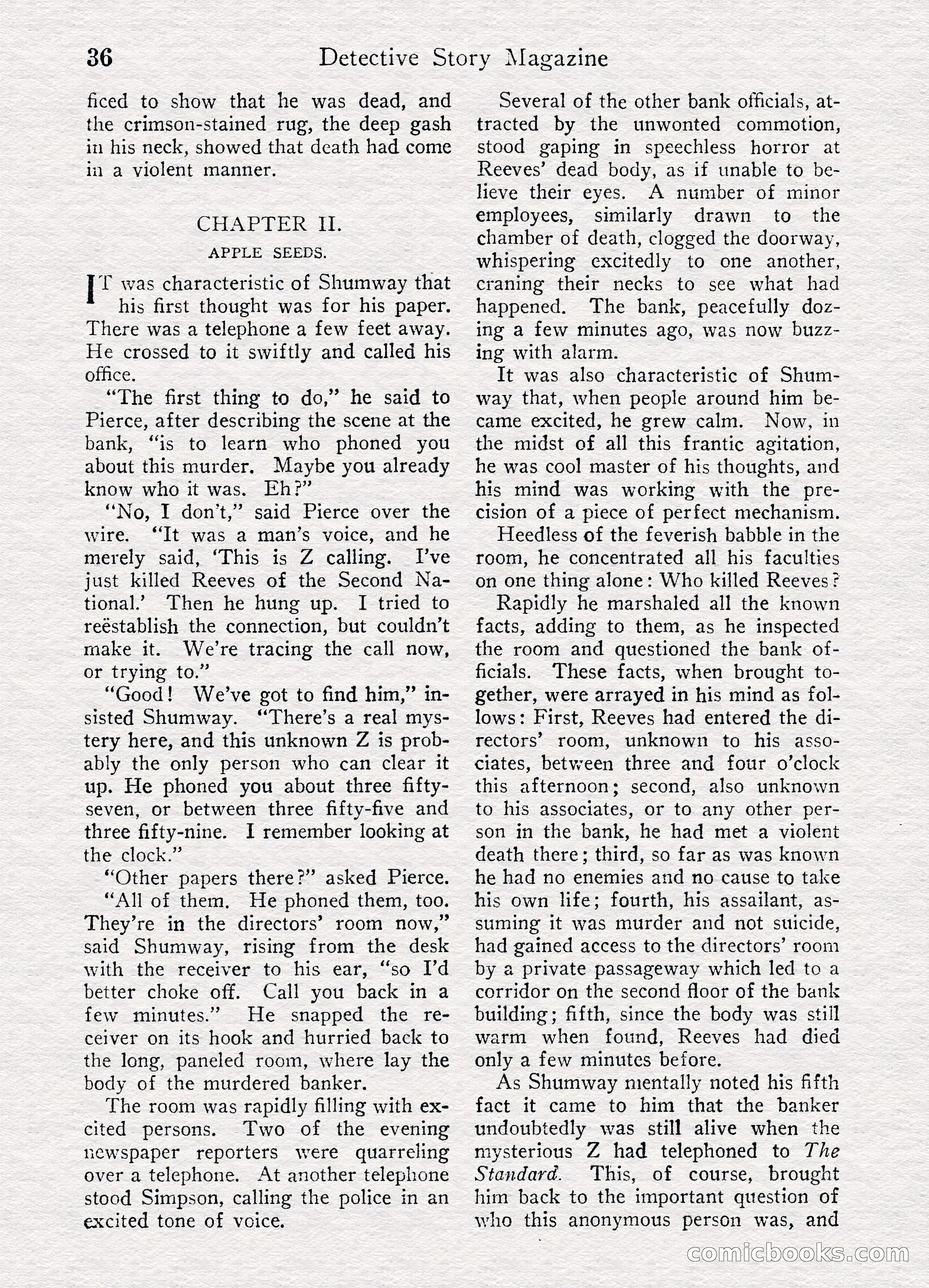 Detective Story Magazine, August 27, 1921 — page 38 of 149