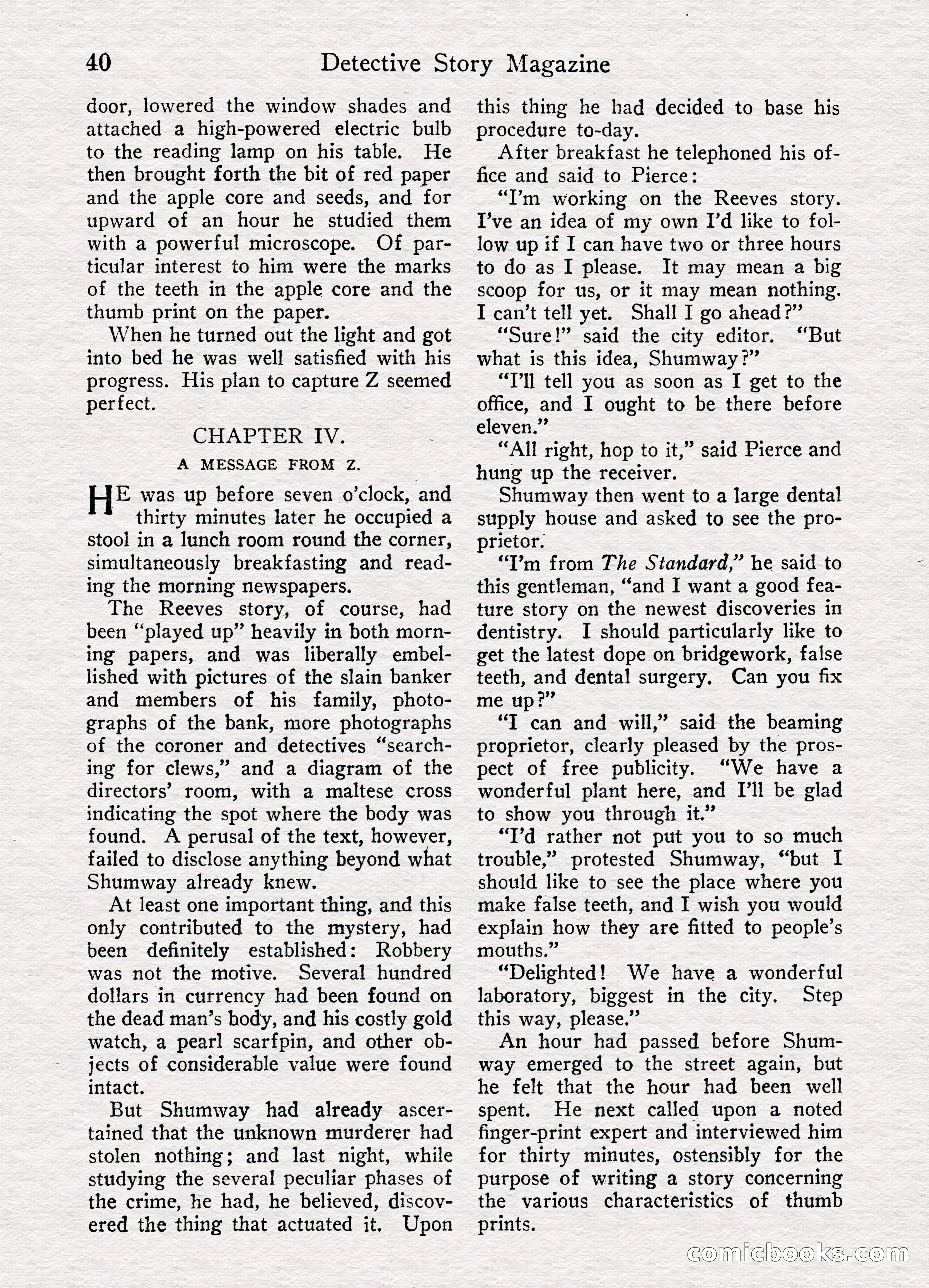 Detective Story Magazine, August 27, 1921 — page 42 of 149