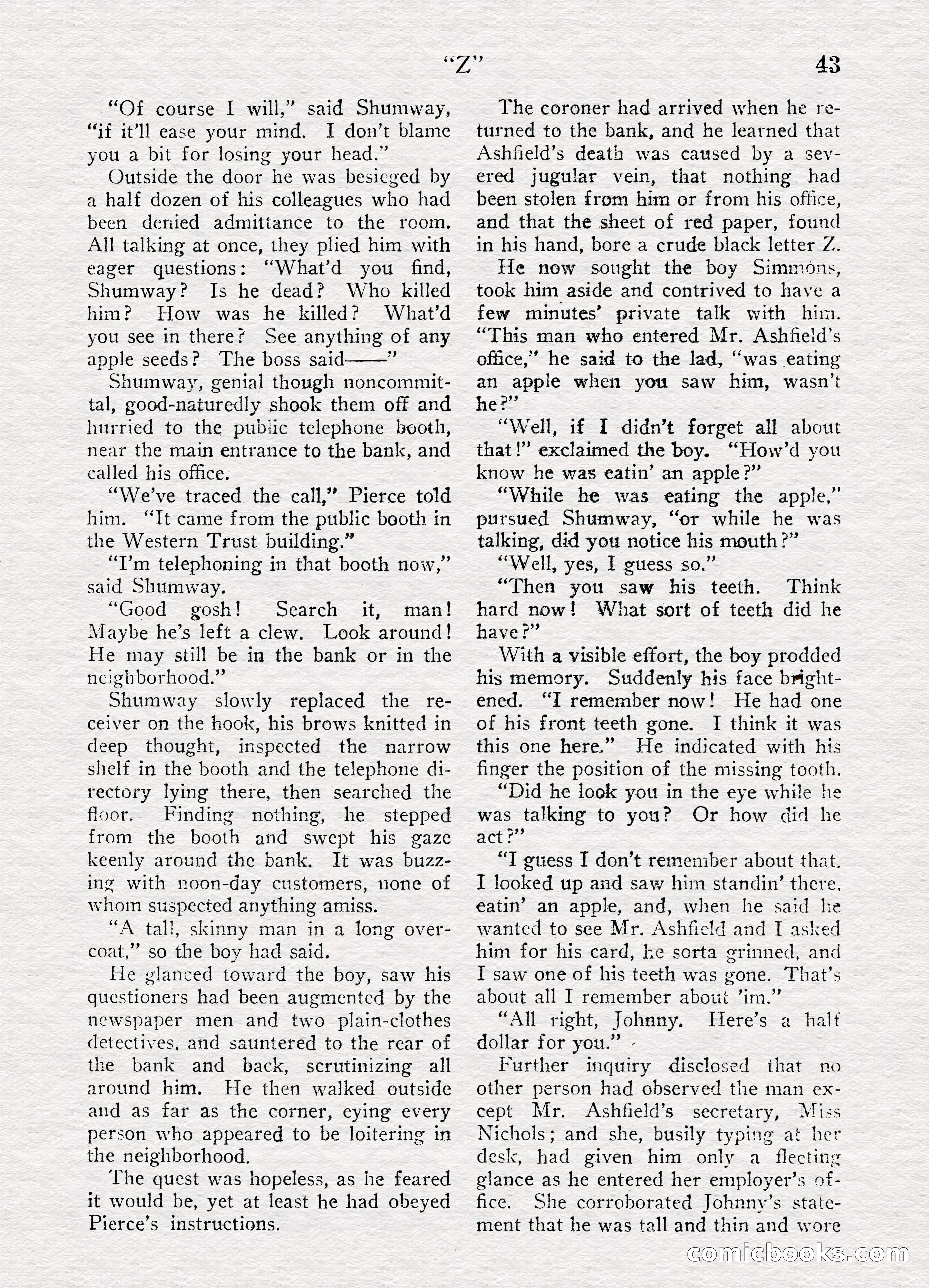 Detective Story Magazine, August 27, 1921 — page 45 of 149