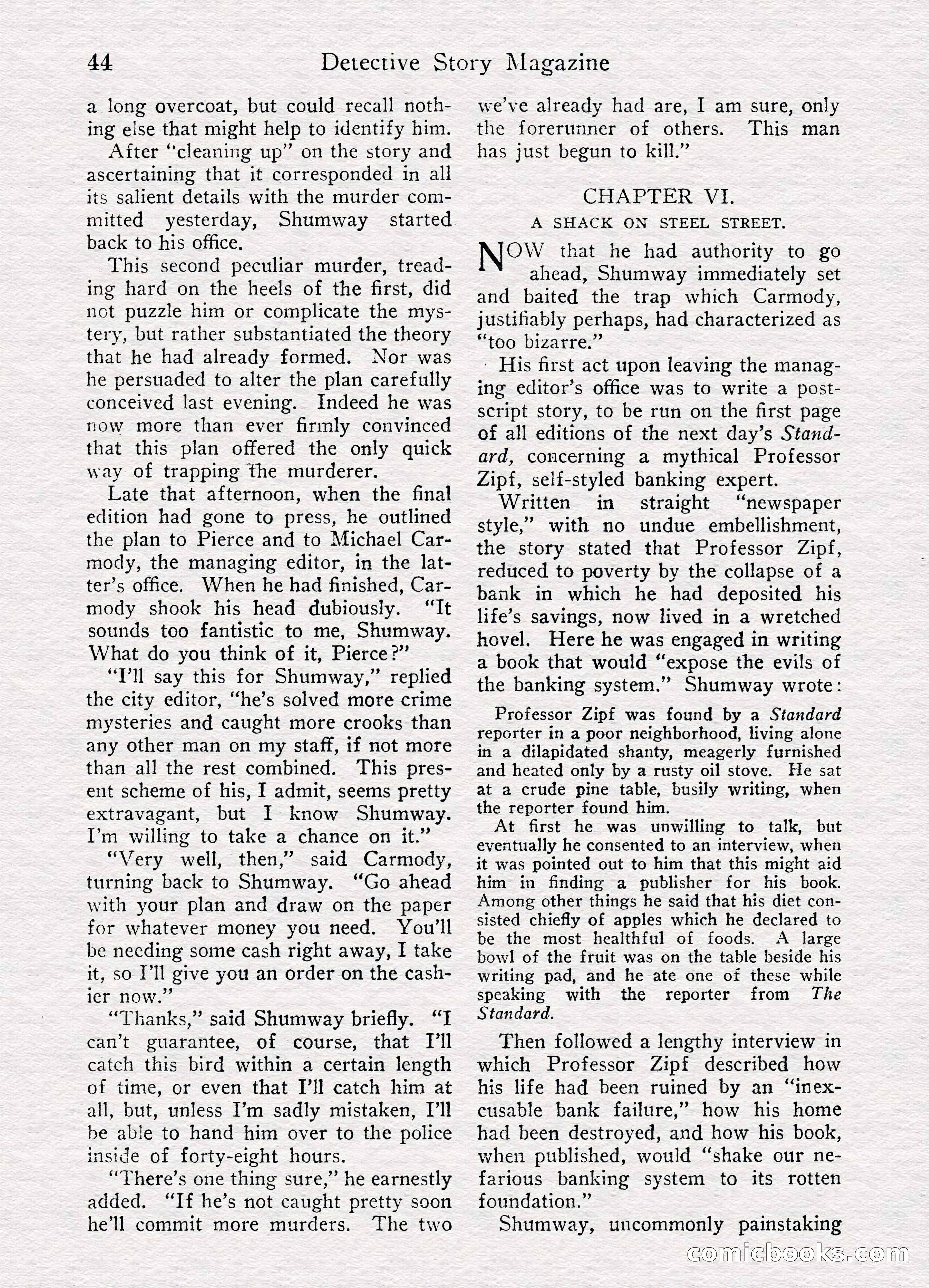 Detective Story Magazine, August 27, 1921 — page 46 of 149