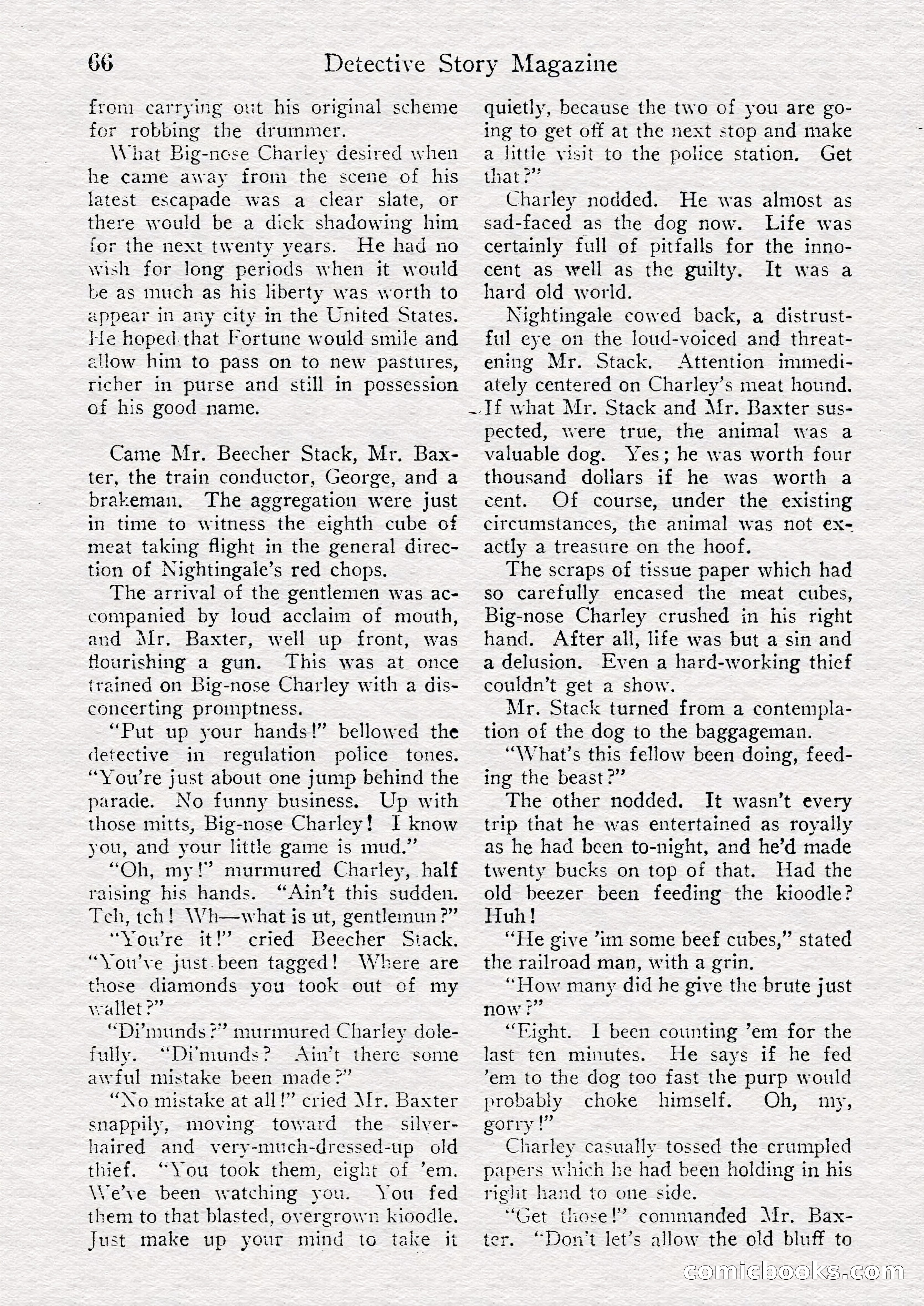 Detective Story Magazine, August 27, 1921 — page 68 of 149