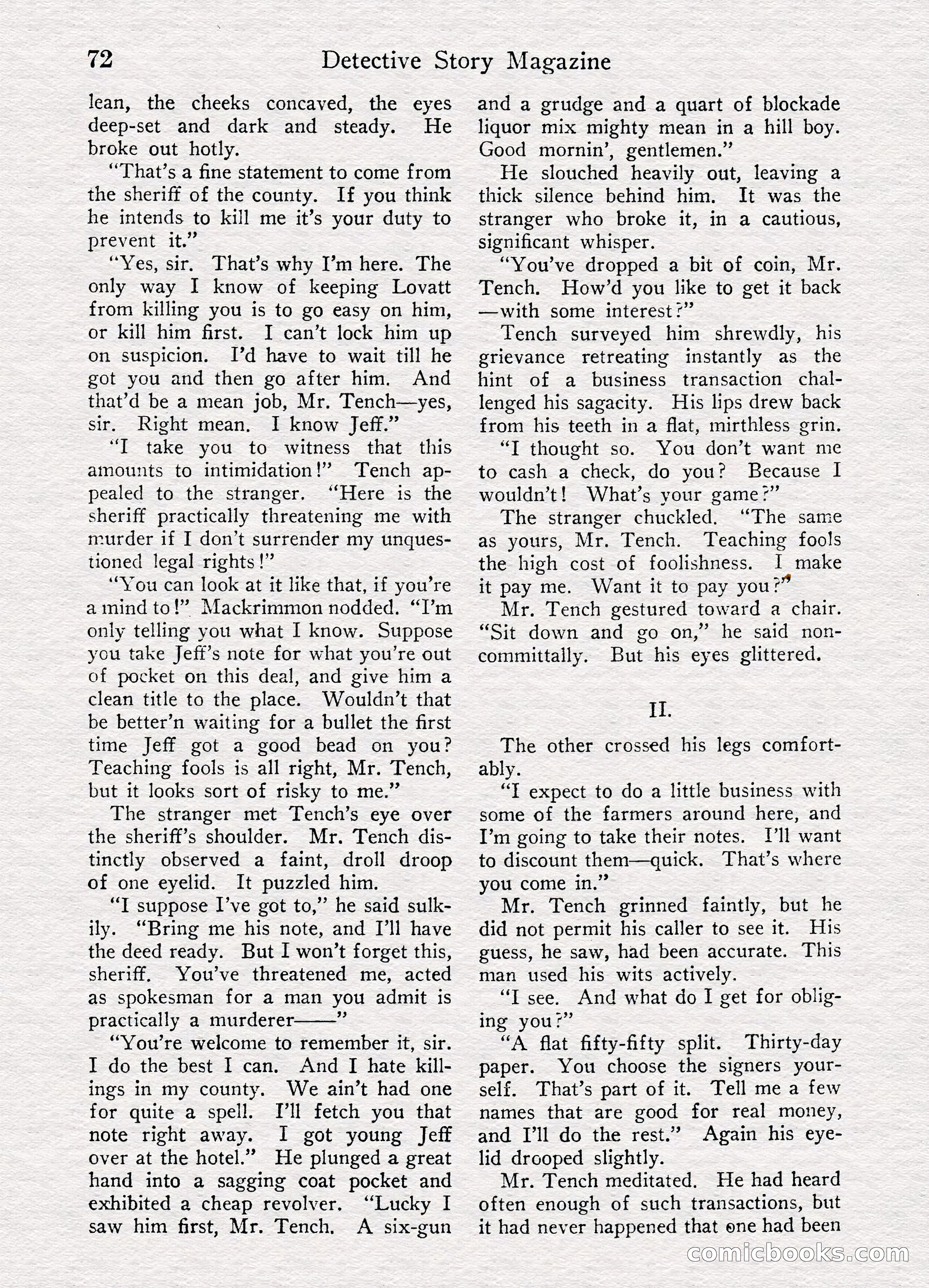 Detective Story Magazine, August 27, 1921 — page 74 of 149