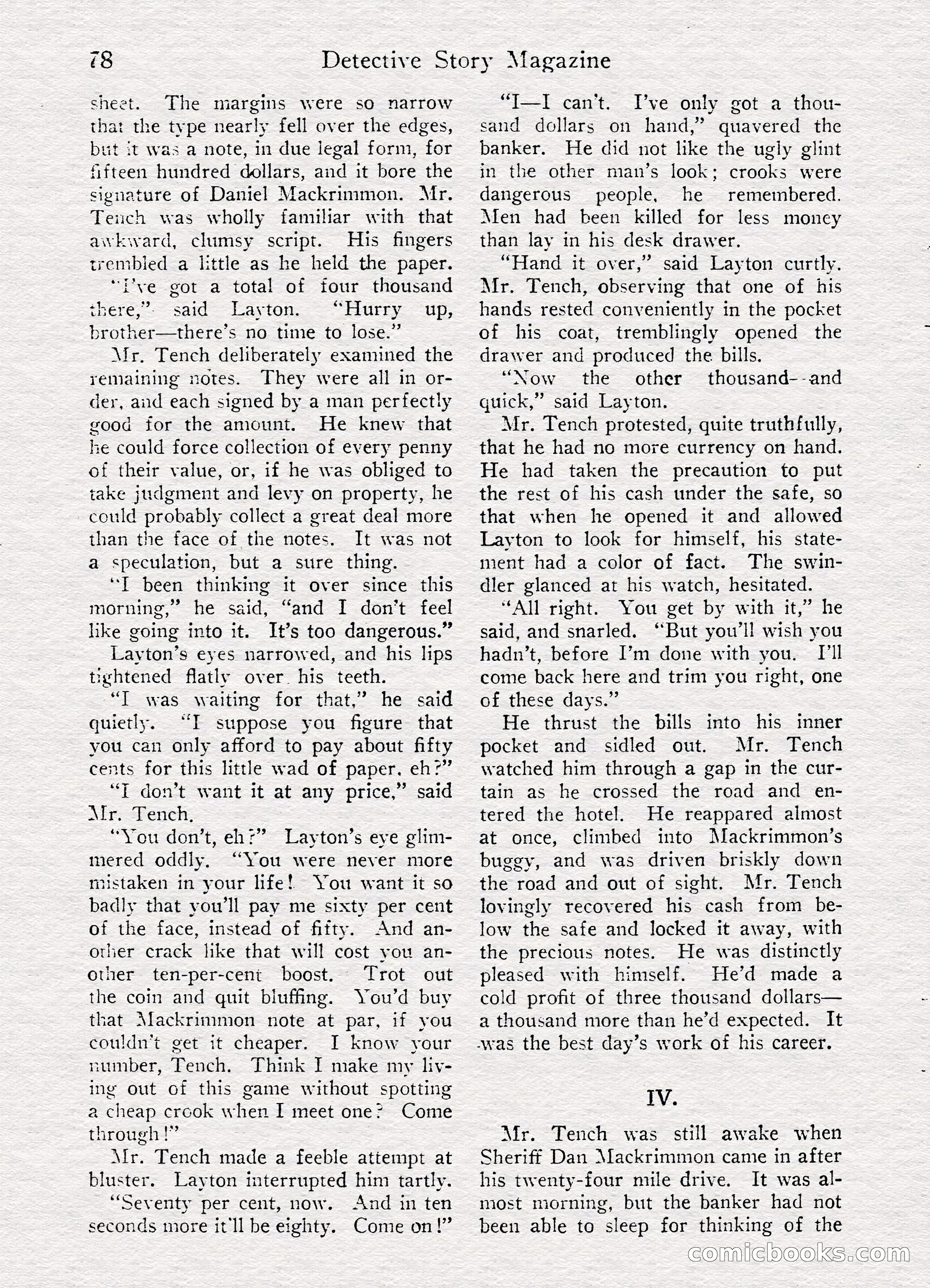 Detective Story Magazine, August 27, 1921 — page 80 of 149