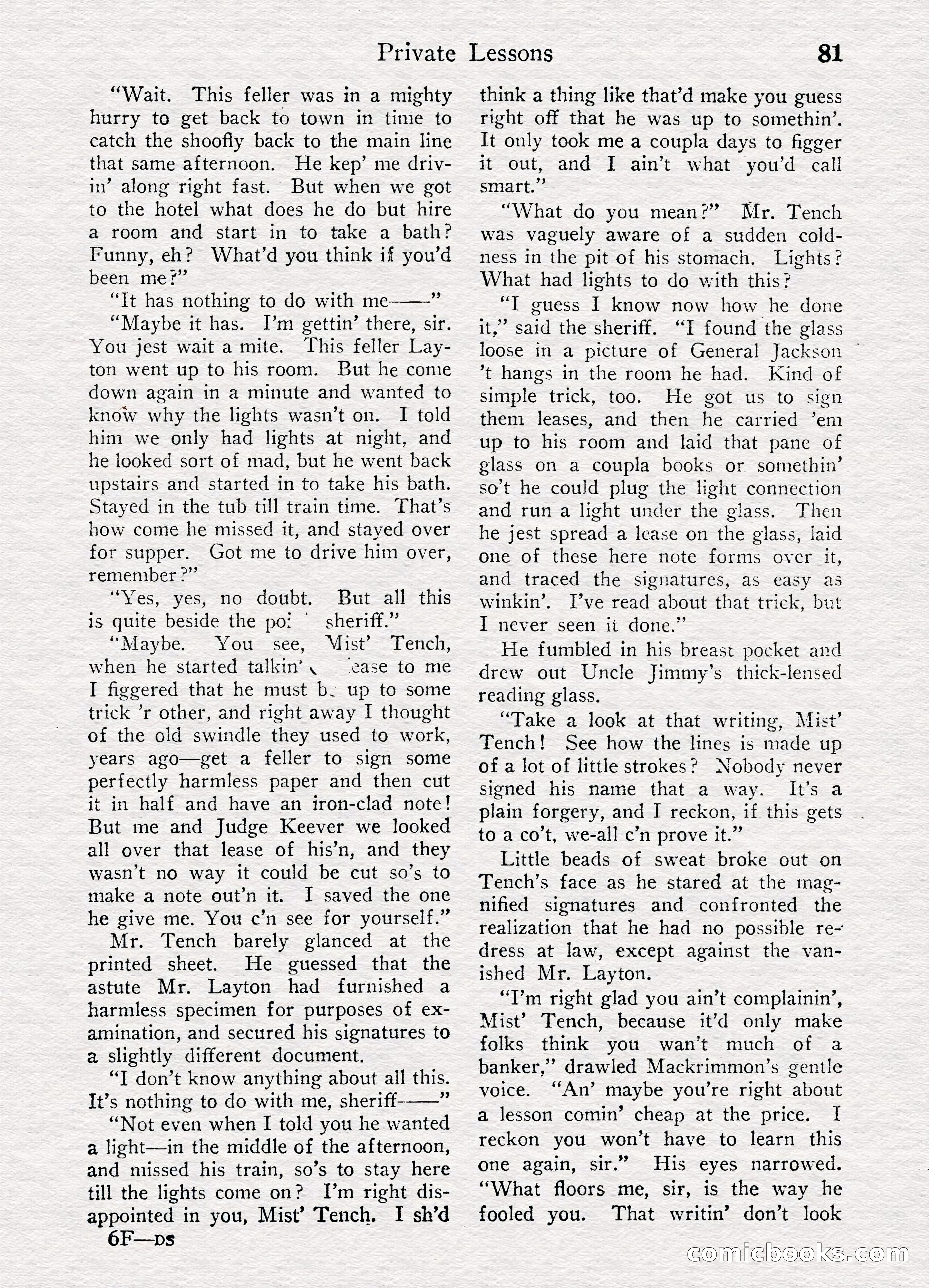 Detective Story Magazine, August 27, 1921 — page 83 of 149