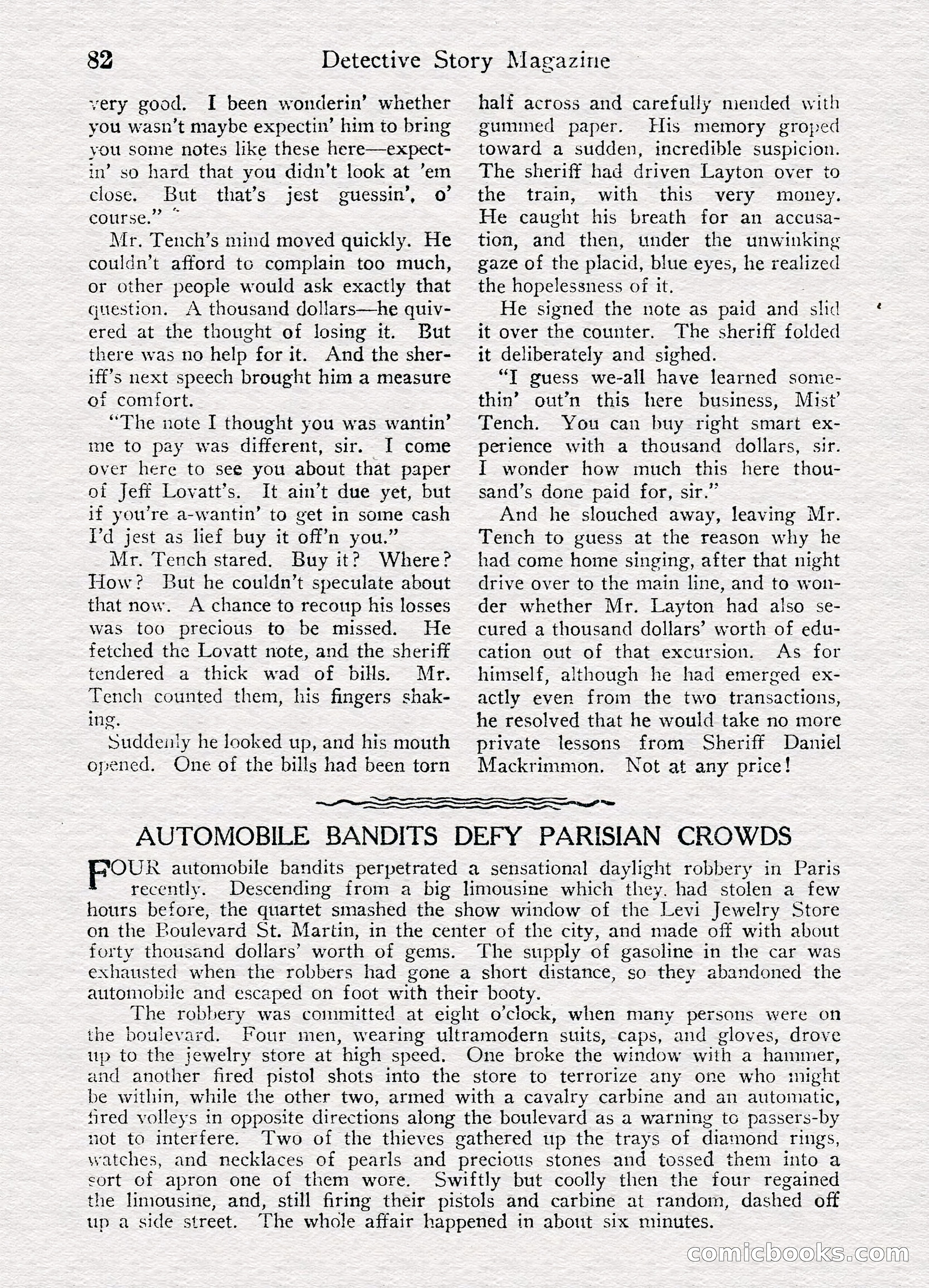 Detective Story Magazine, August 27, 1921 — page 84 of 149
