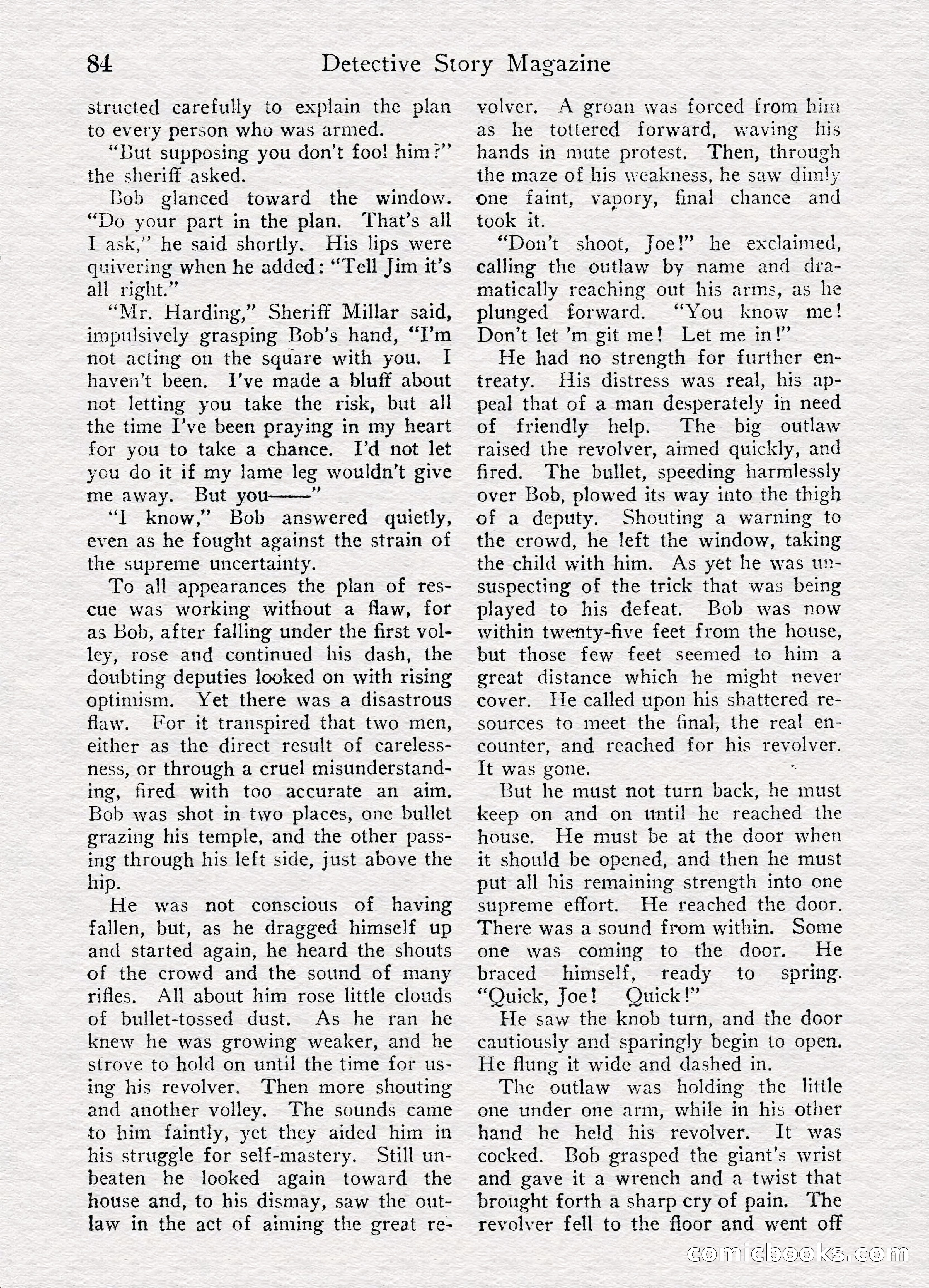 Detective Story Magazine, August 27, 1921 — page 86 of 149