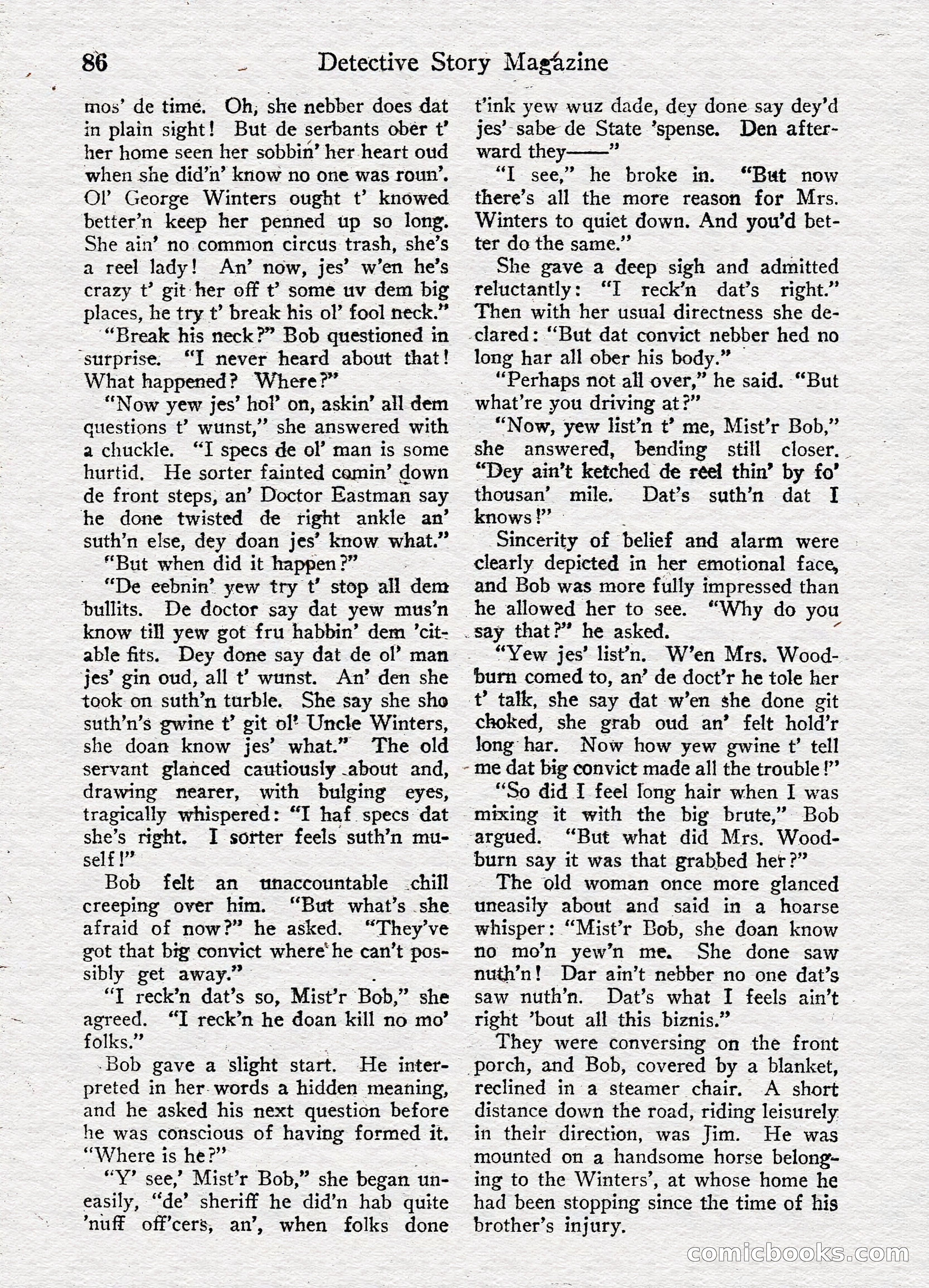Detective Story Magazine, August 27, 1921 — page 88 of 149