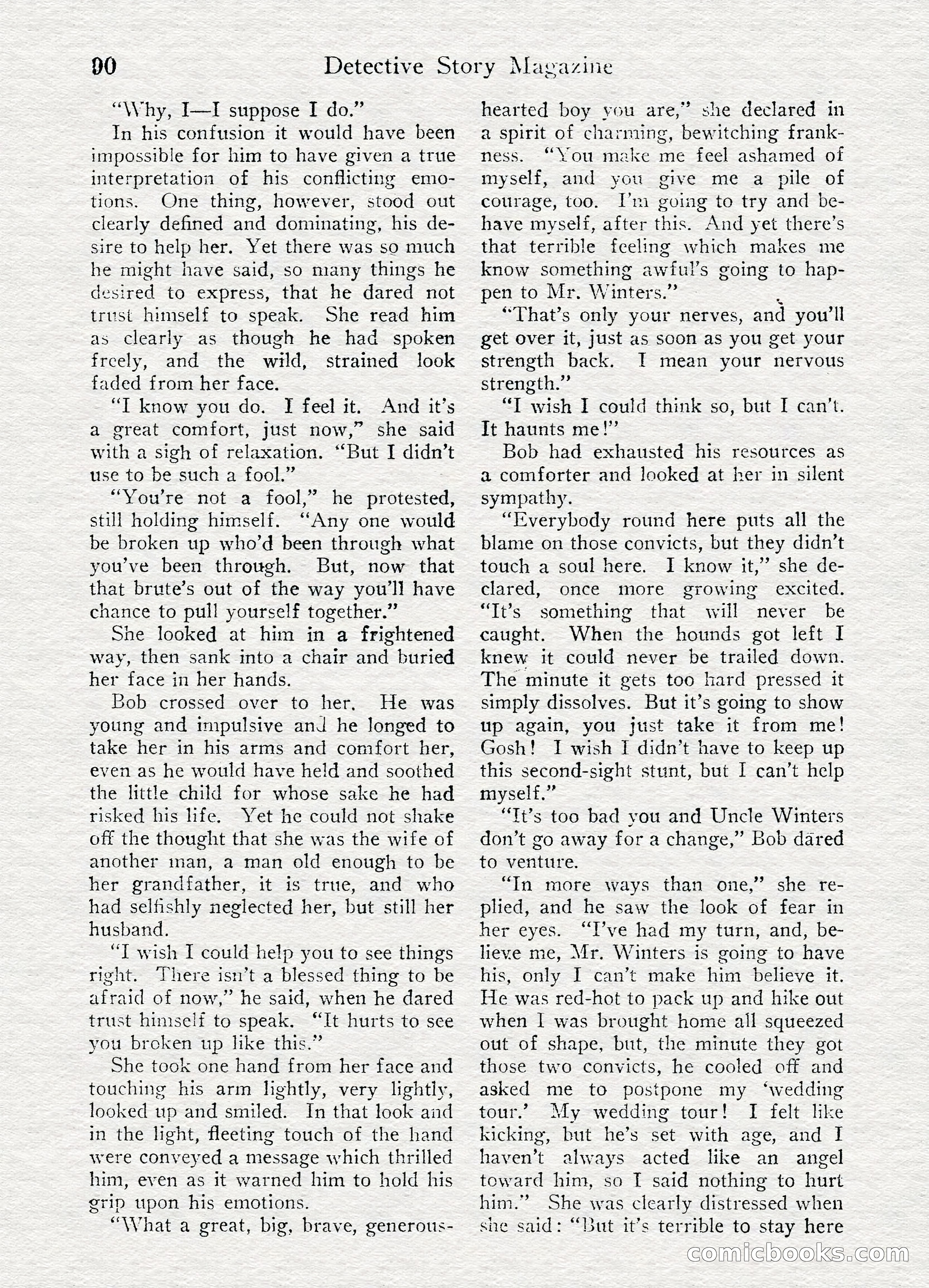 Detective Story Magazine, August 27, 1921 — page 92 of 149
