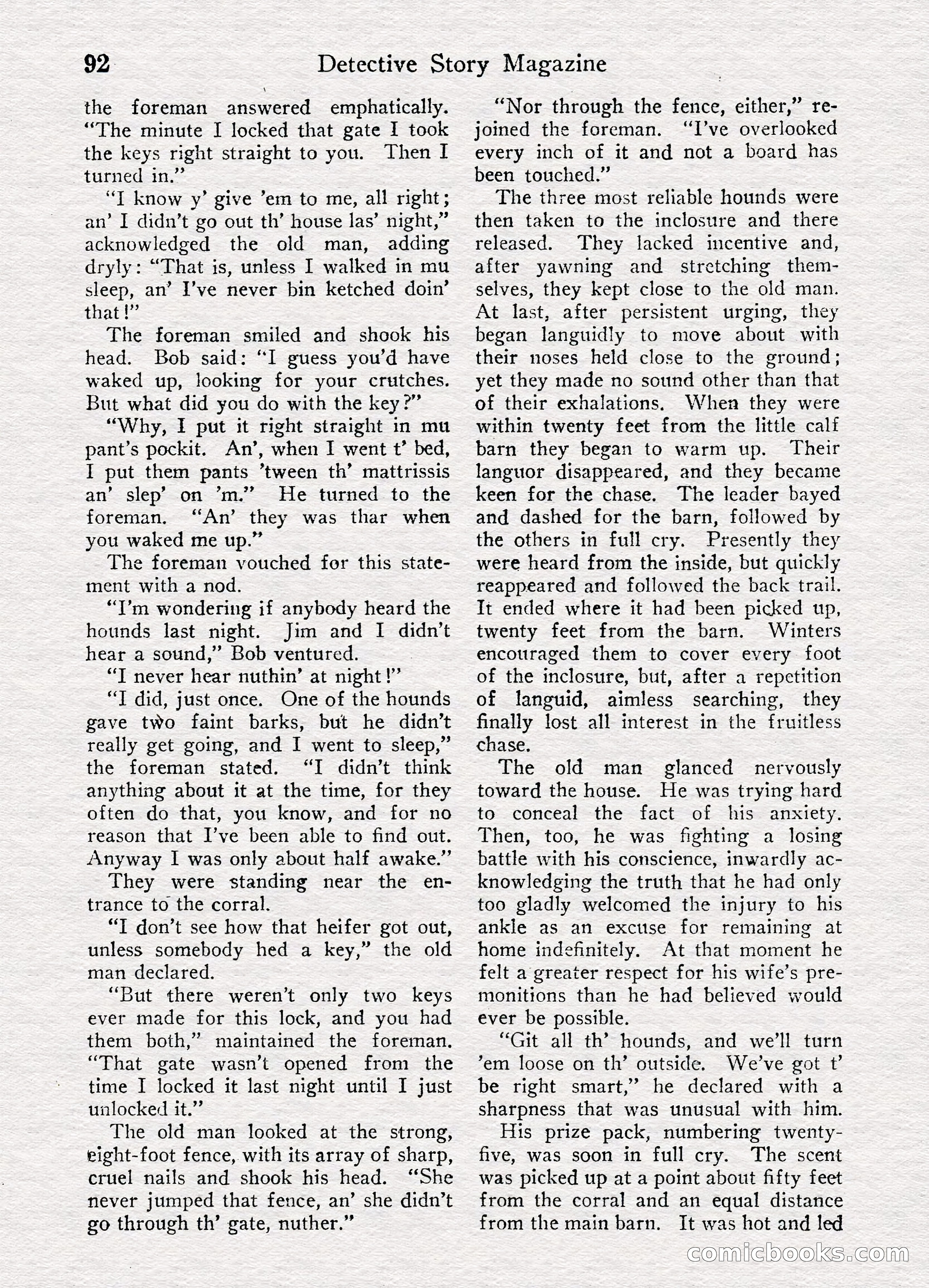 Detective Story Magazine, August 27, 1921 — page 94 of 149