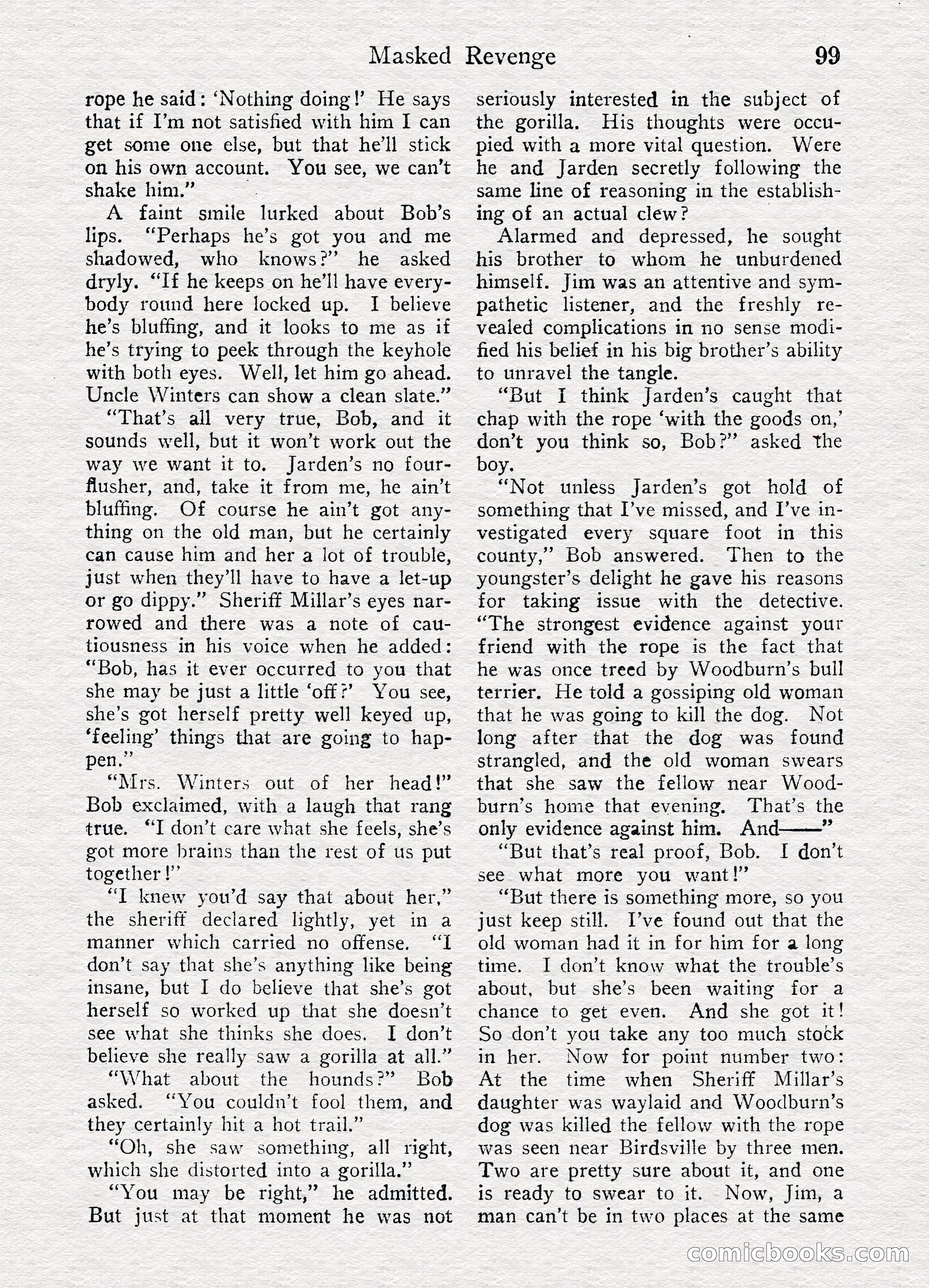 Detective Story Magazine, August 27, 1921 — page 101 of 149