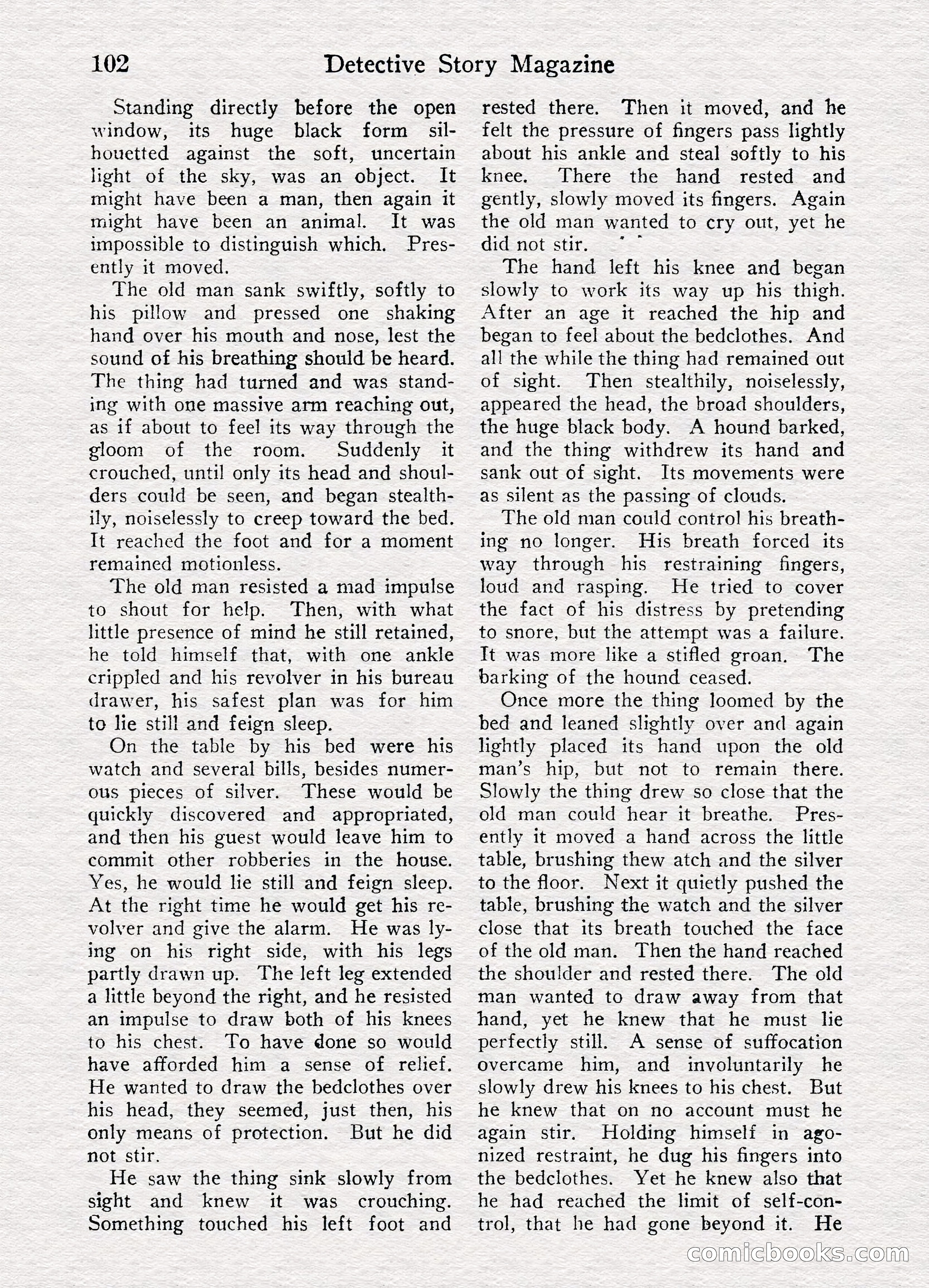 Detective Story Magazine, August 27, 1921 — page 104 of 149