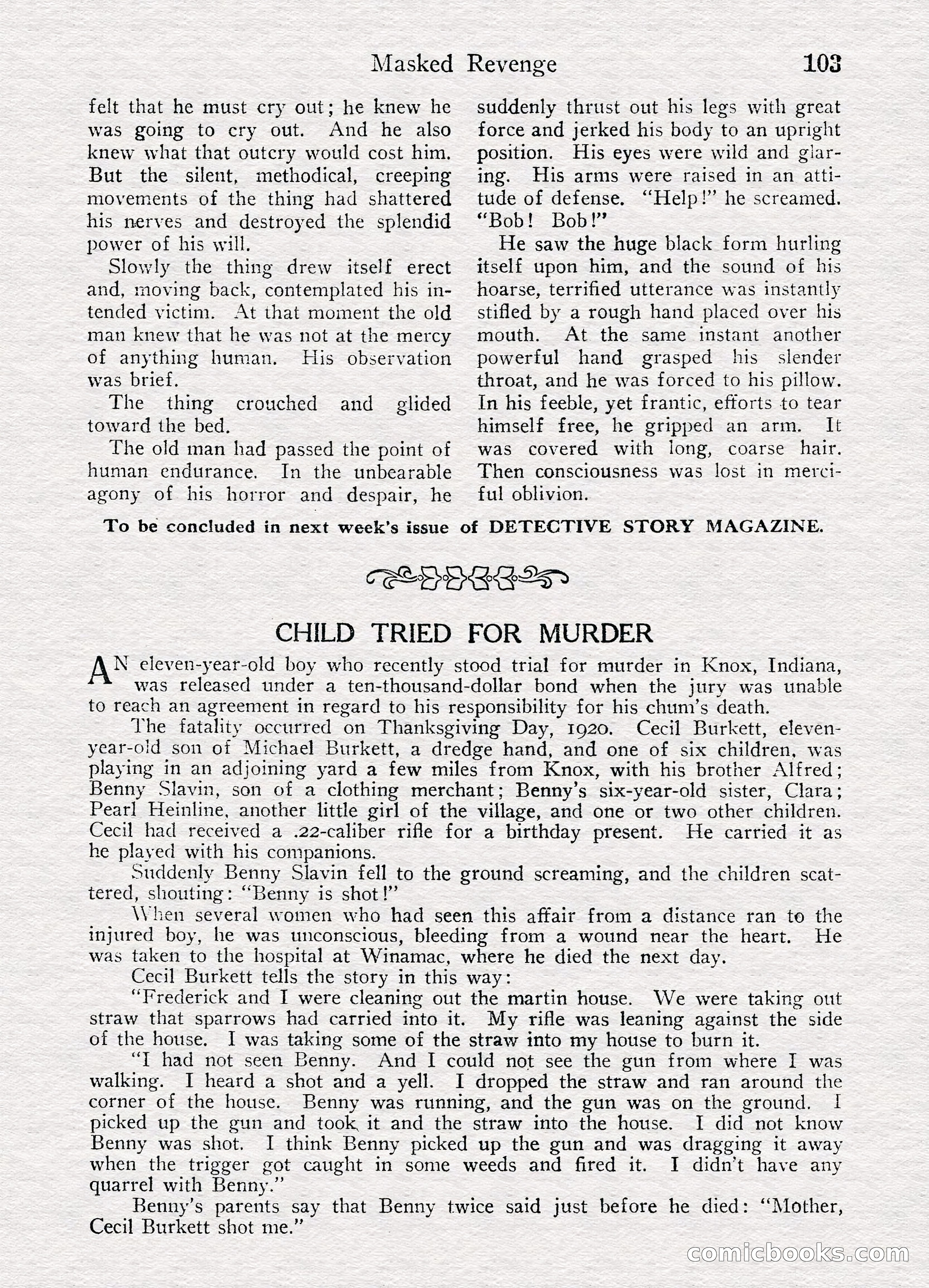 Detective Story Magazine, August 27, 1921 — page 105 of 149