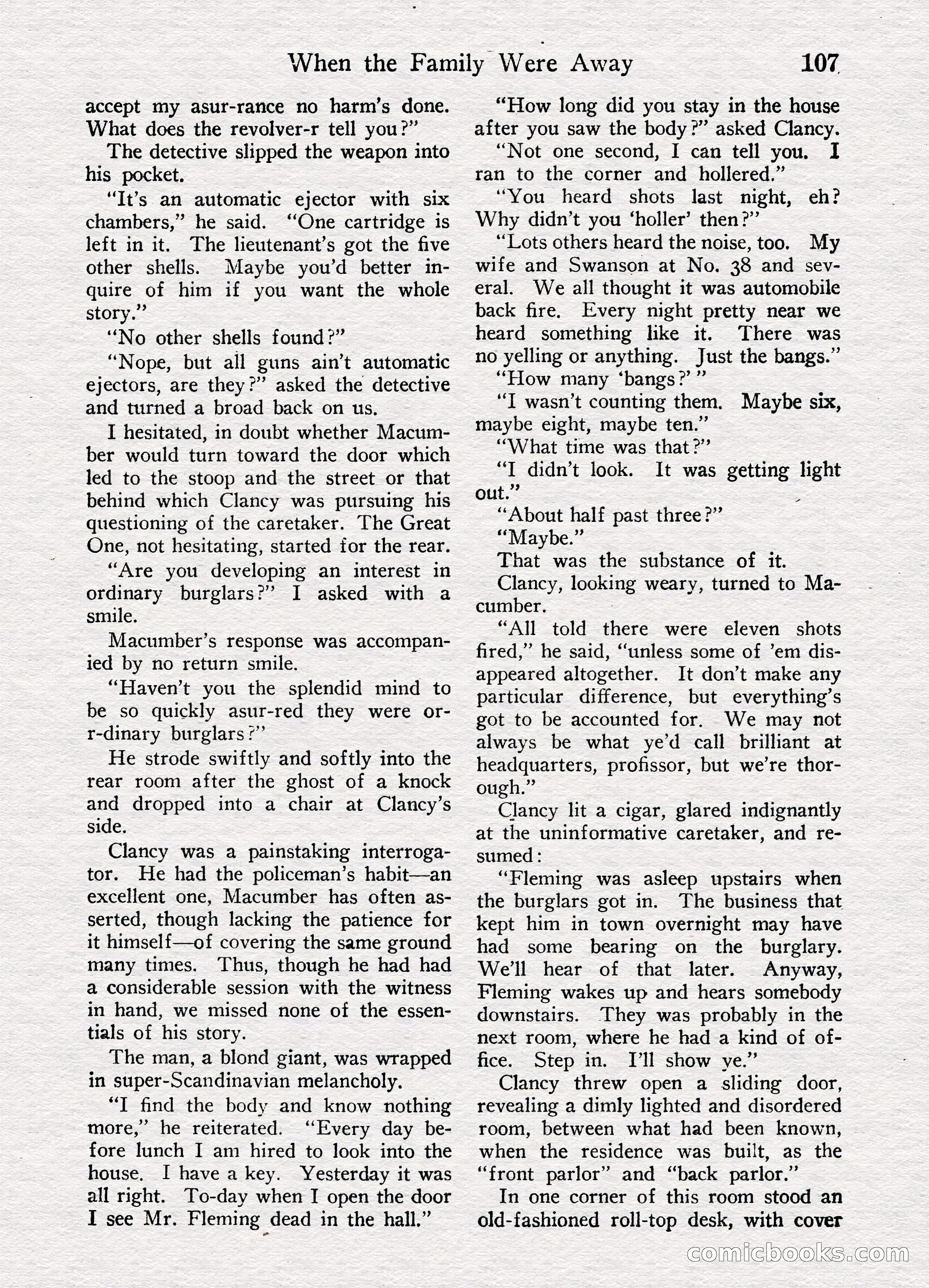 Detective Story Magazine, August 27, 1921 — page 109 of 149