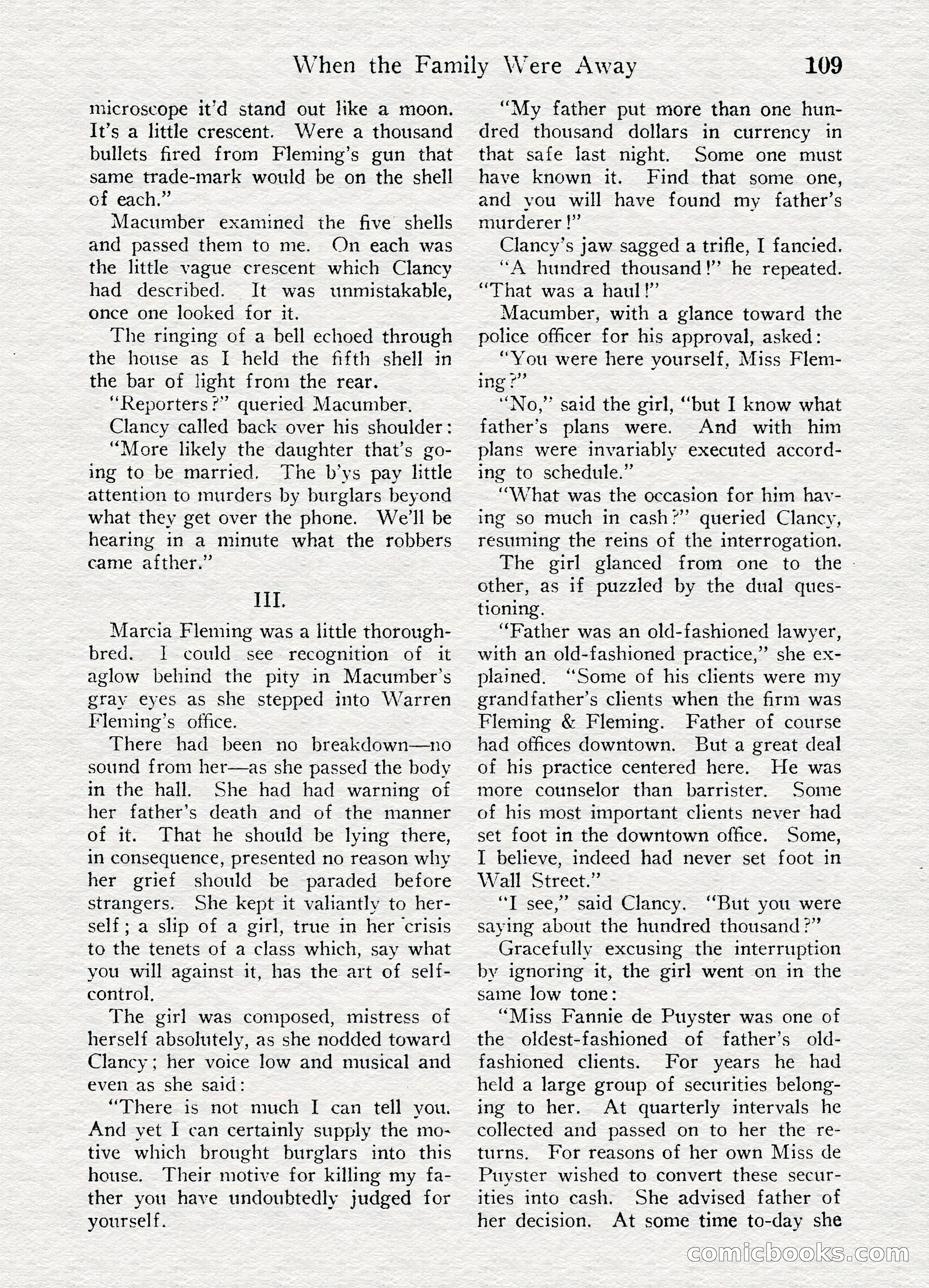 Detective Story Magazine, August 27, 1921 — page 111 of 149