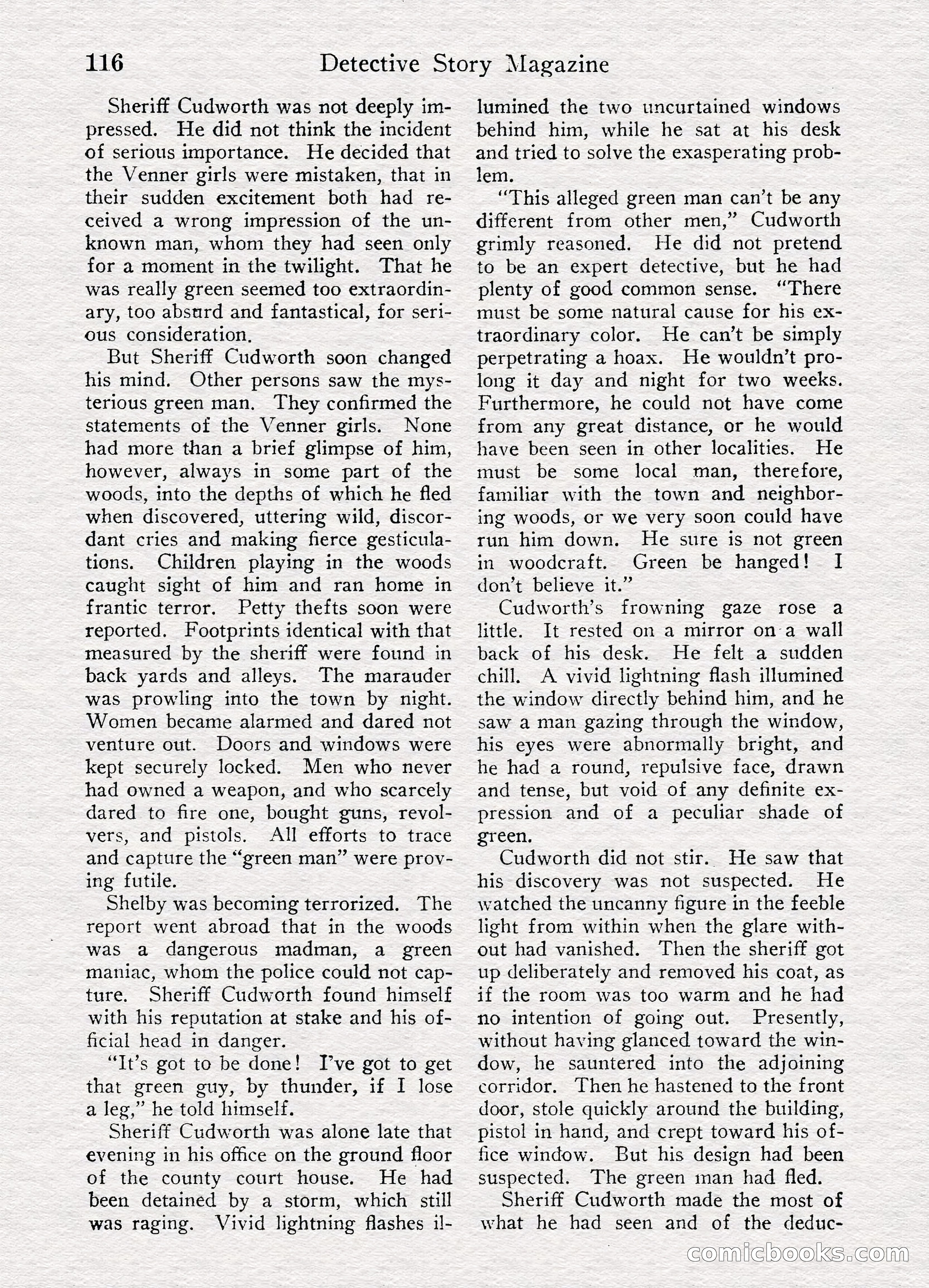 Detective Story Magazine, August 27, 1921 — page 118 of 149