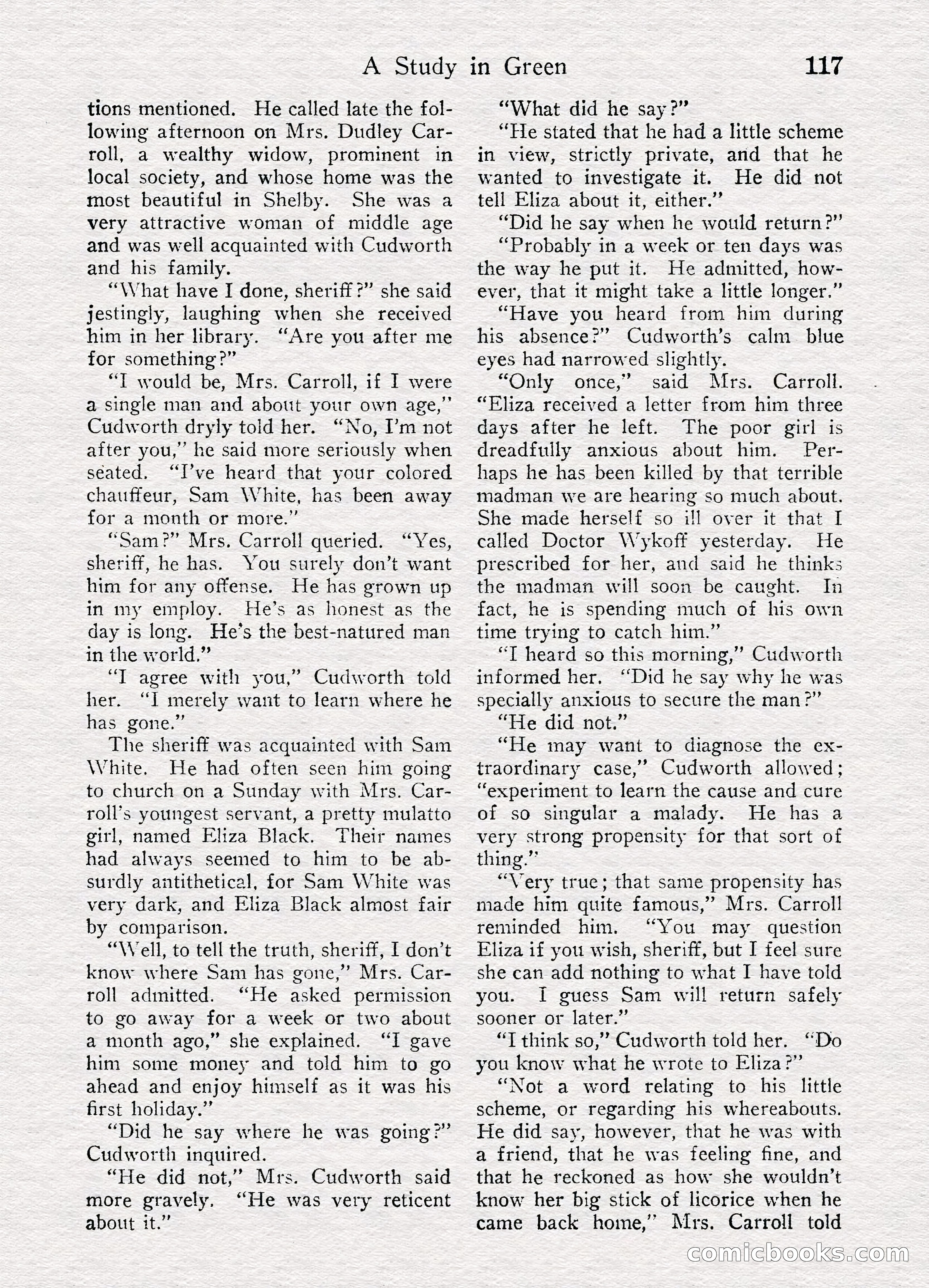 Detective Story Magazine, August 27, 1921 — page 119 of 149