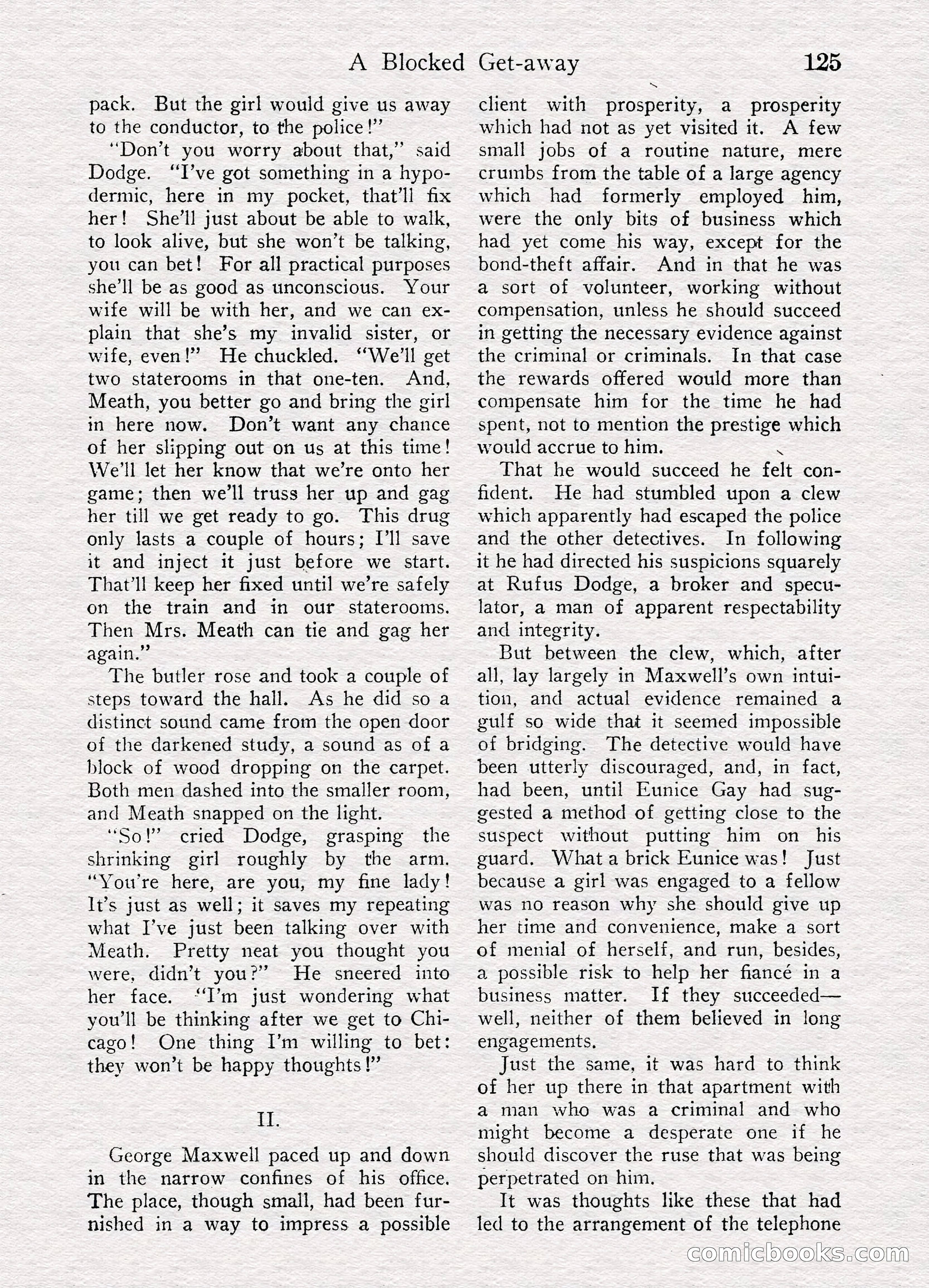 Detective Story Magazine, August 27, 1921 — page 127 of 149