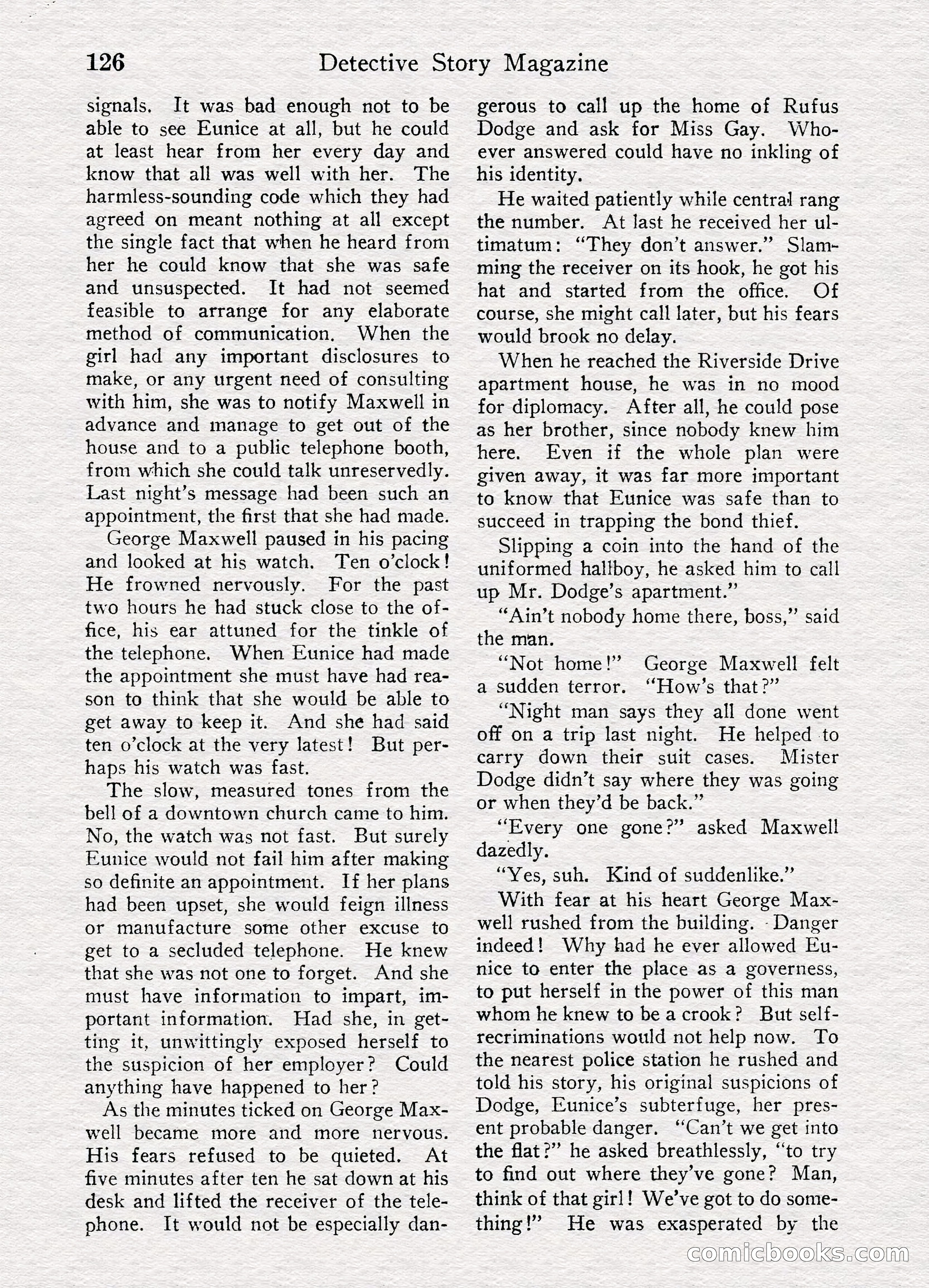 Detective Story Magazine, August 27, 1921 — page 128 of 149