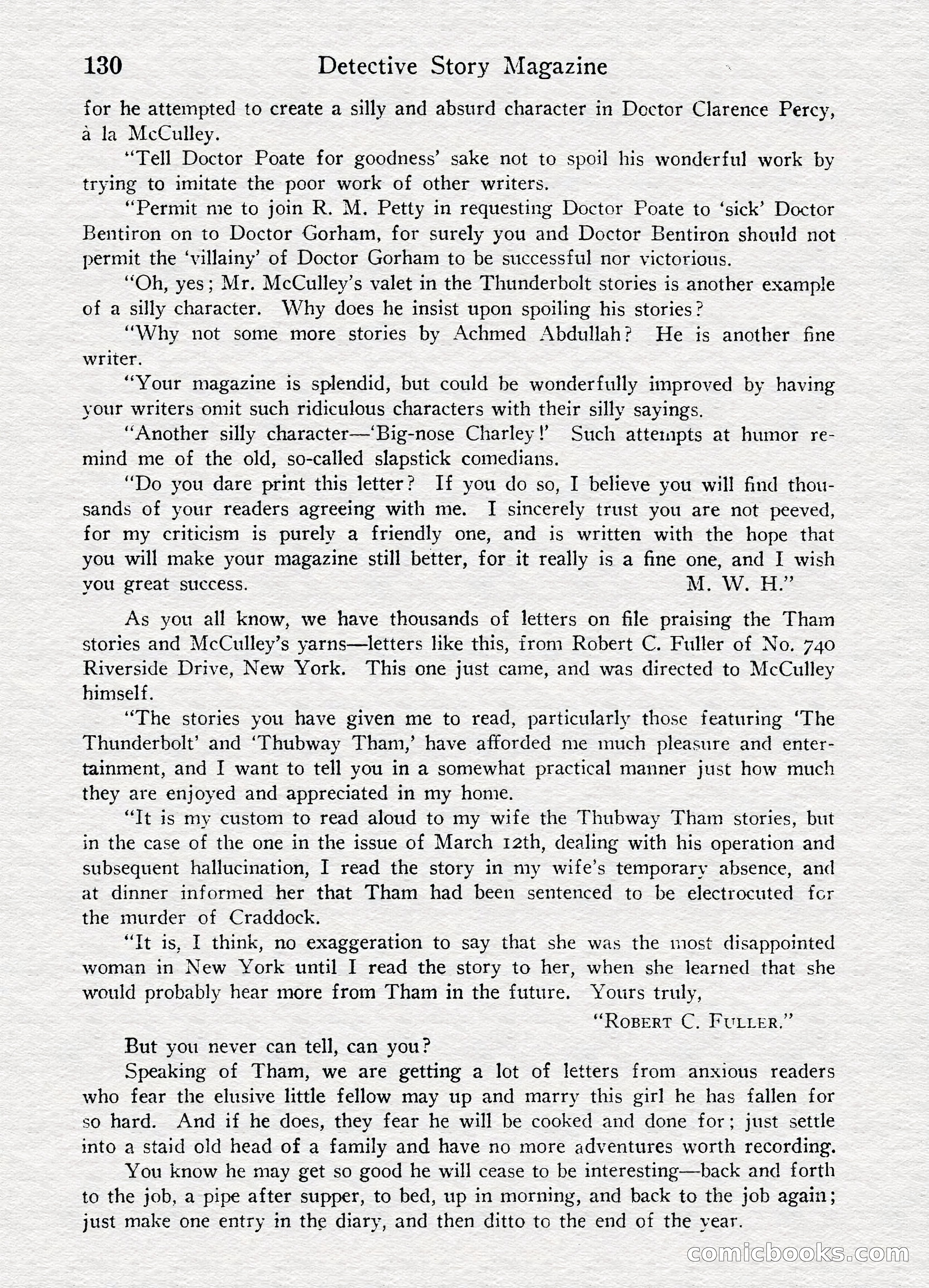 Detective Story Magazine, August 27, 1921 — page 132 of 149
