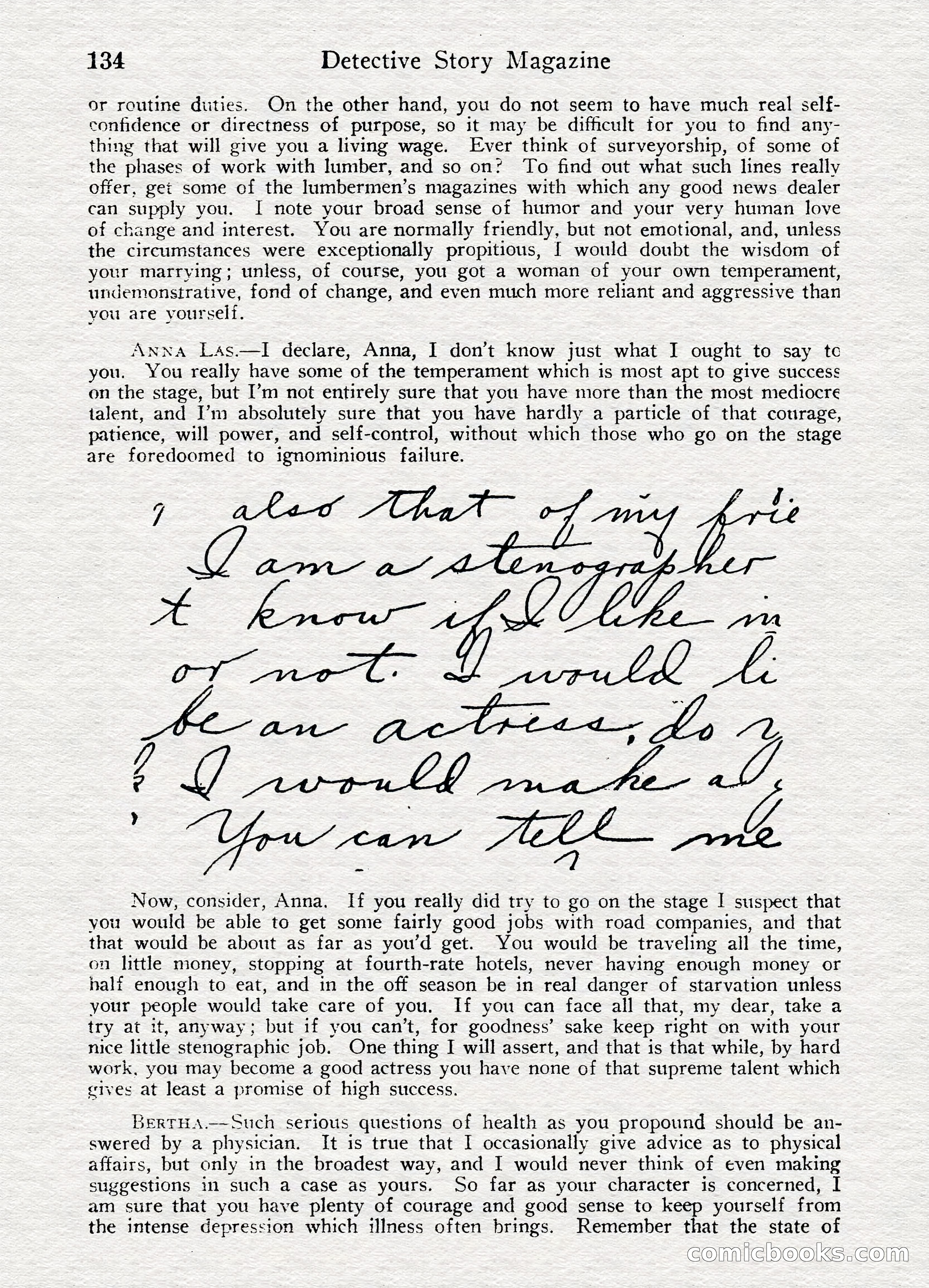 Detective Story Magazine, August 27, 1921 — page 136 of 149