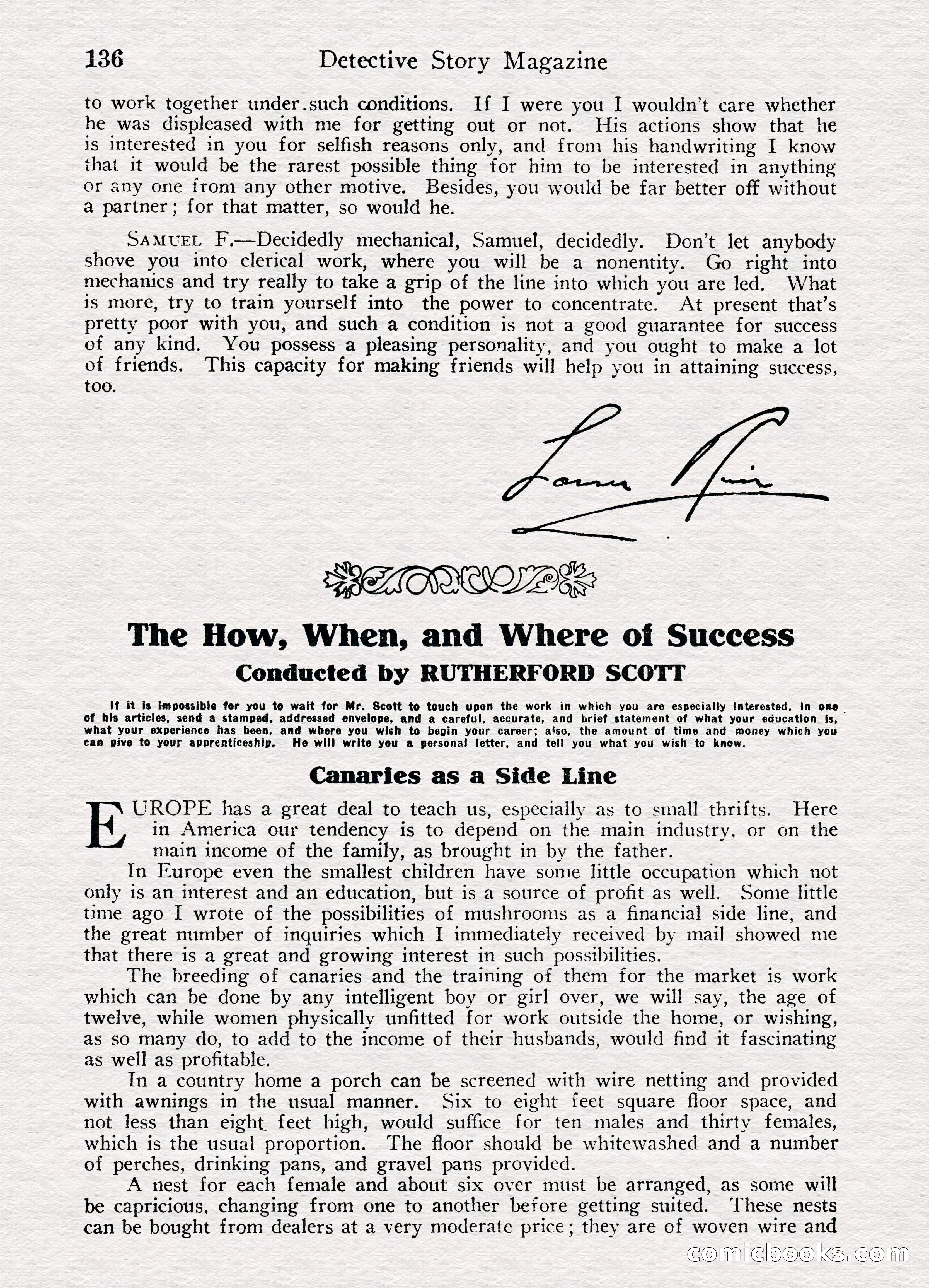 Detective Story Magazine, August 27, 1921 — page 138 of 149