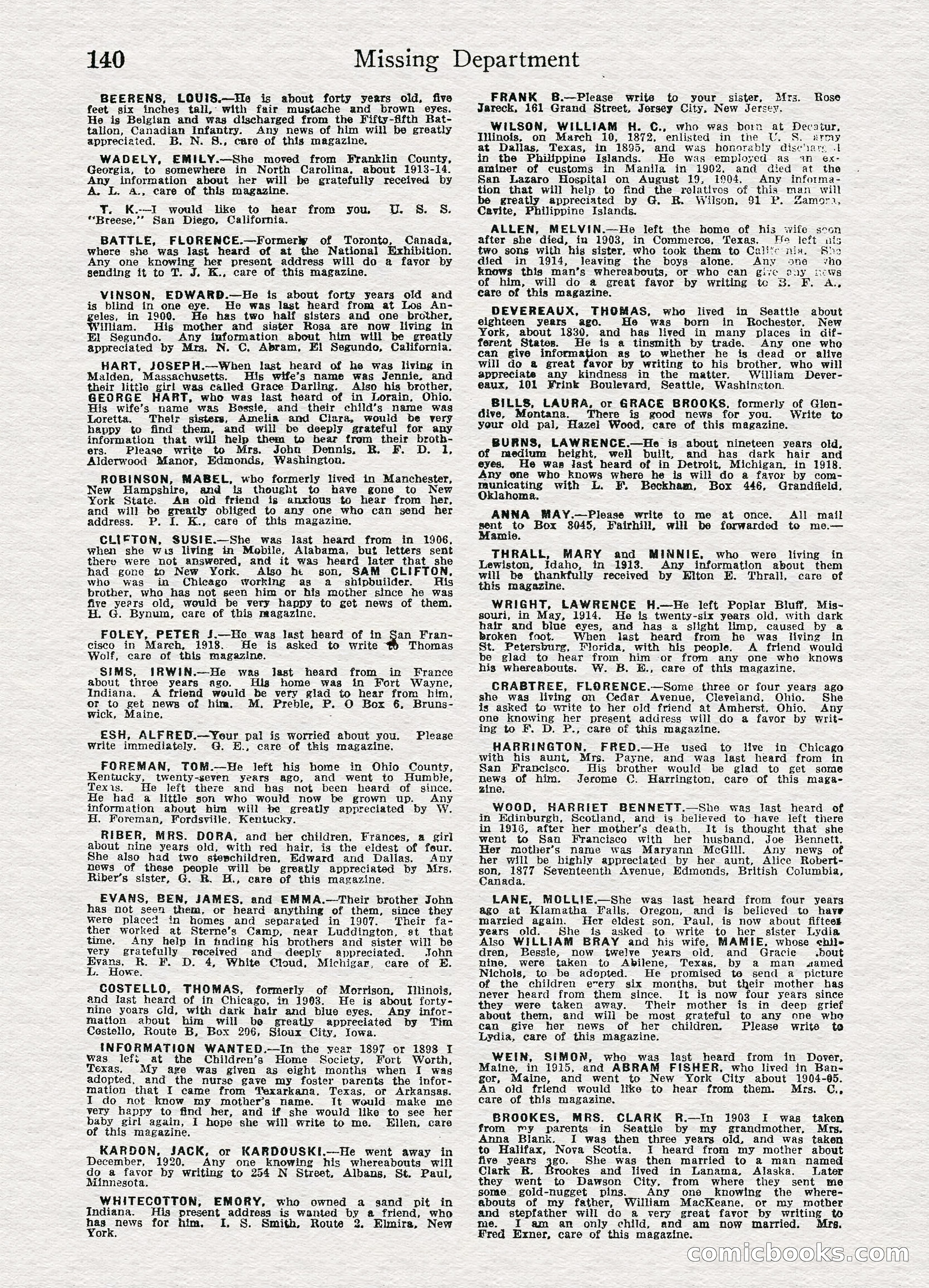 Detective Story Magazine, August 27, 1921 — page 142 of 149