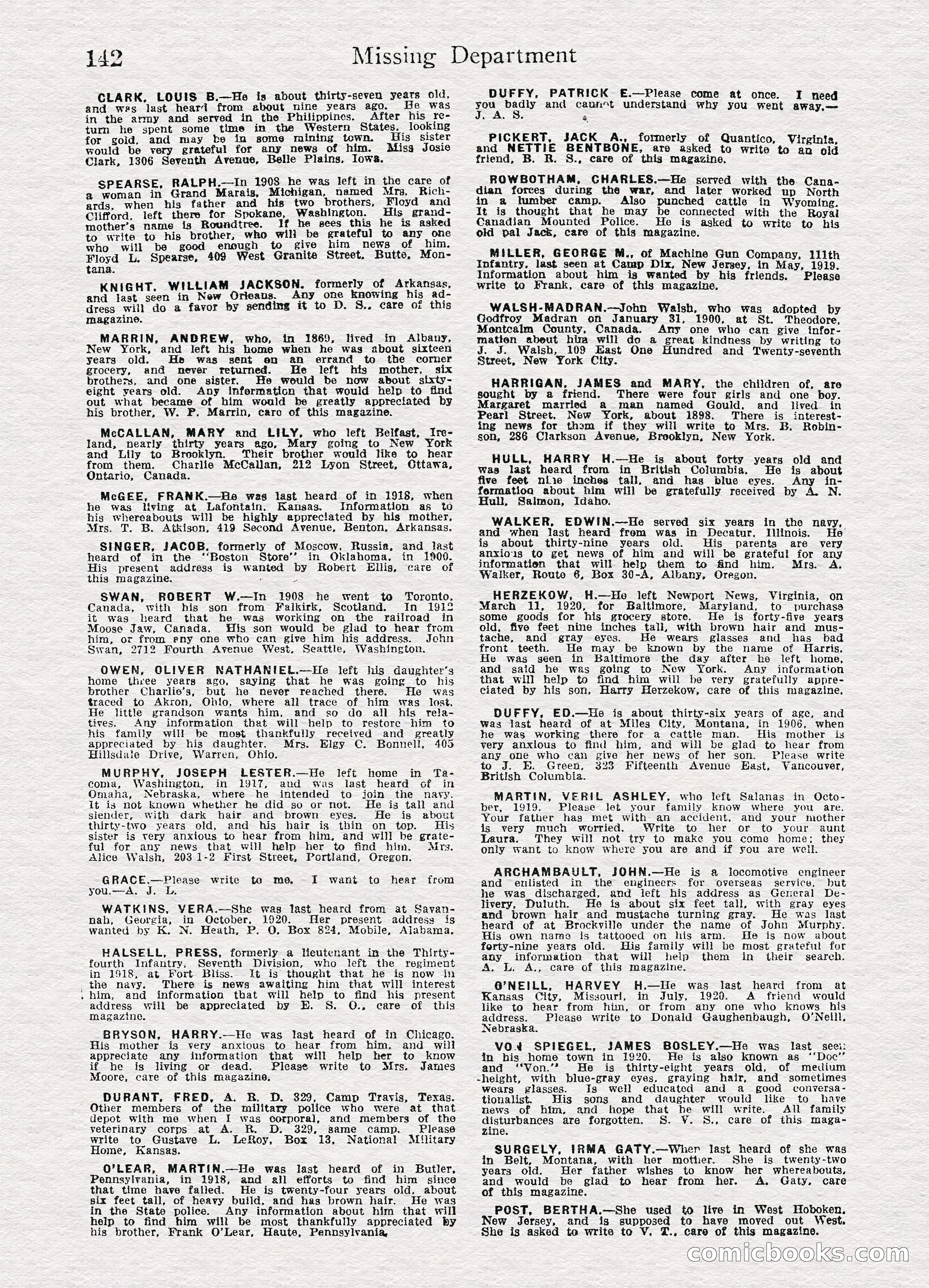 Detective Story Magazine, August 27, 1921 — page 144 of 149