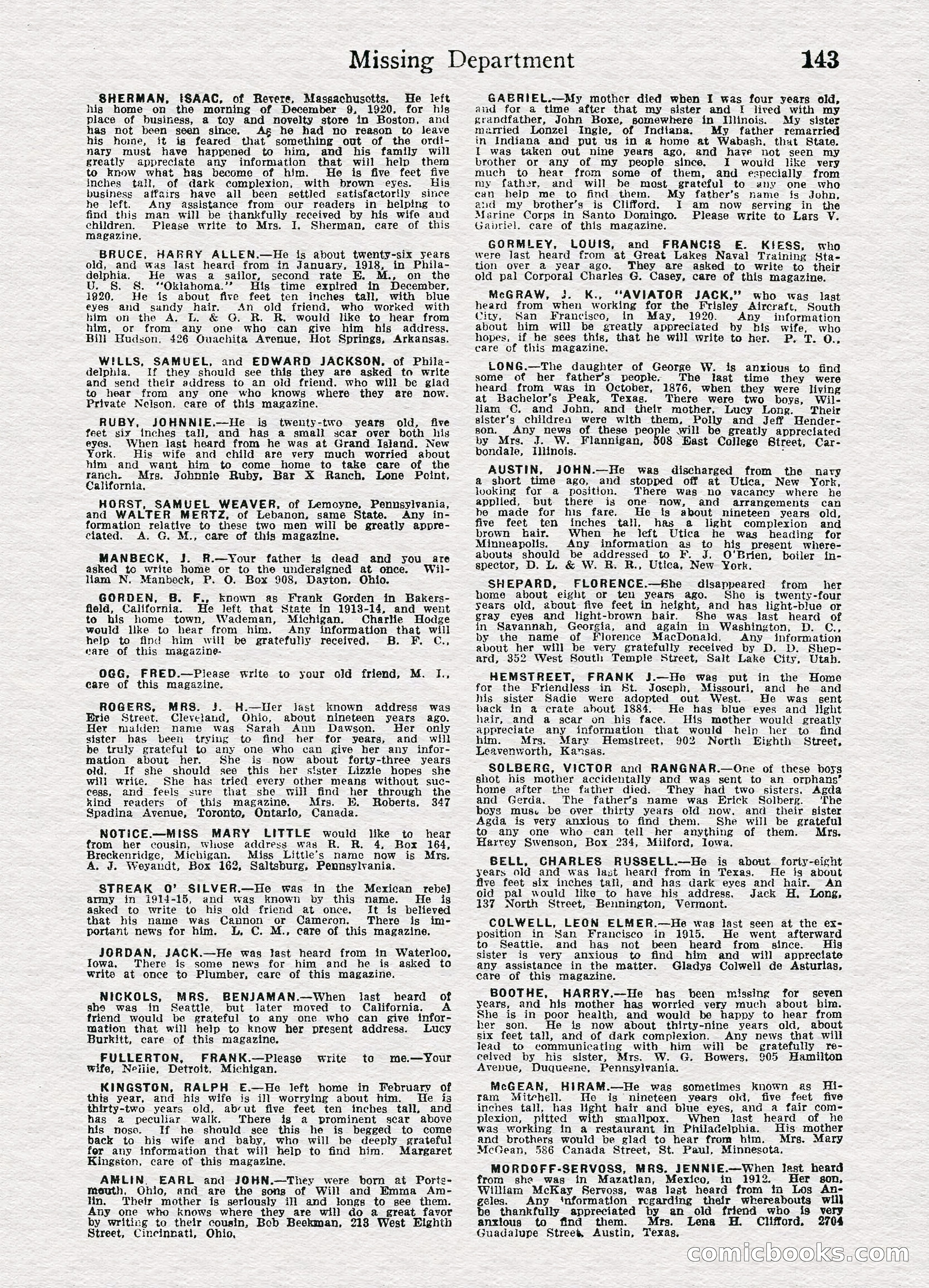 Detective Story Magazine, August 27, 1921 — page 145 of 149