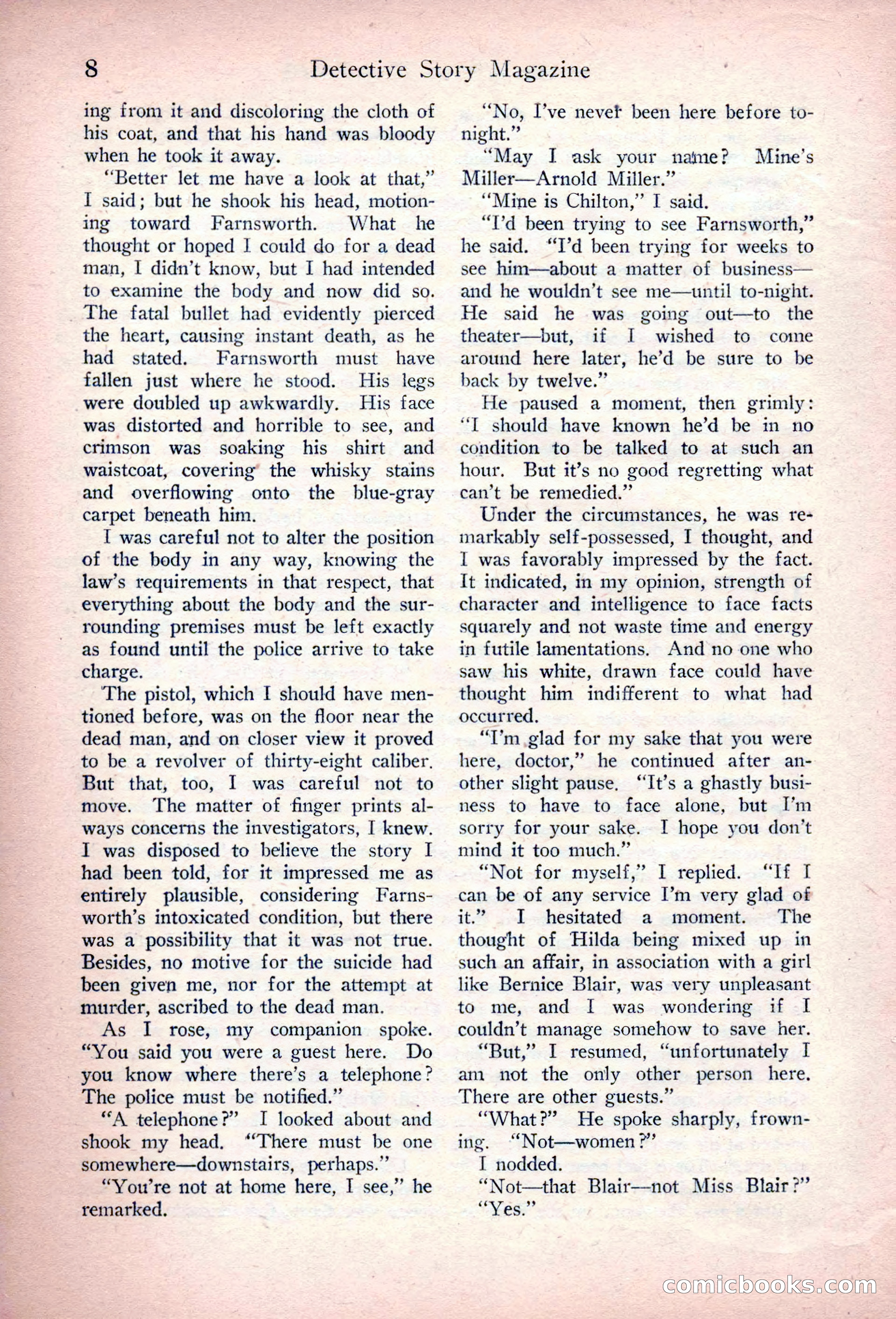 Detective Story Magazine, March 3, 1923 — page 18 of 172