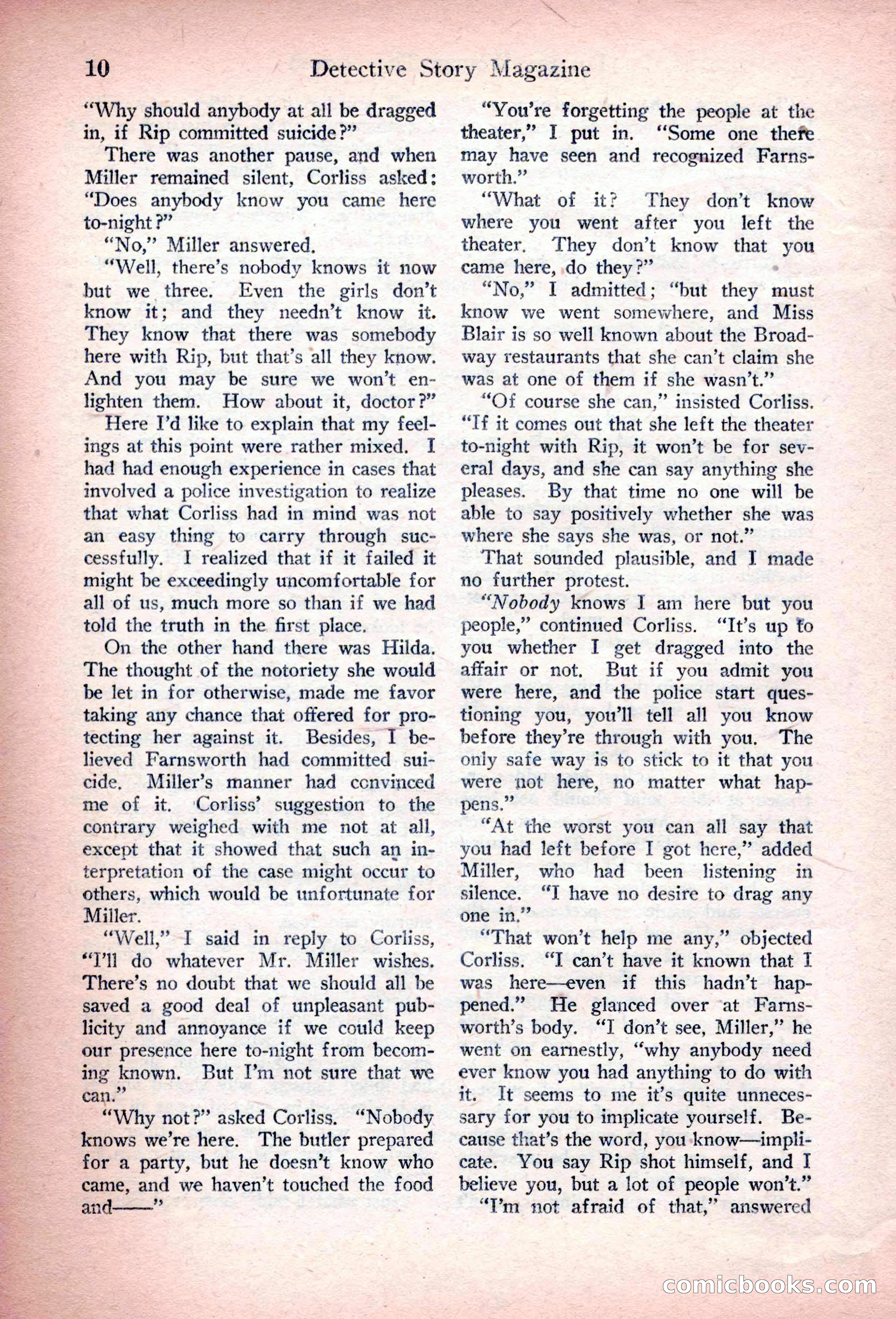 Detective Story Magazine, March 3, 1923 — page 20 of 172