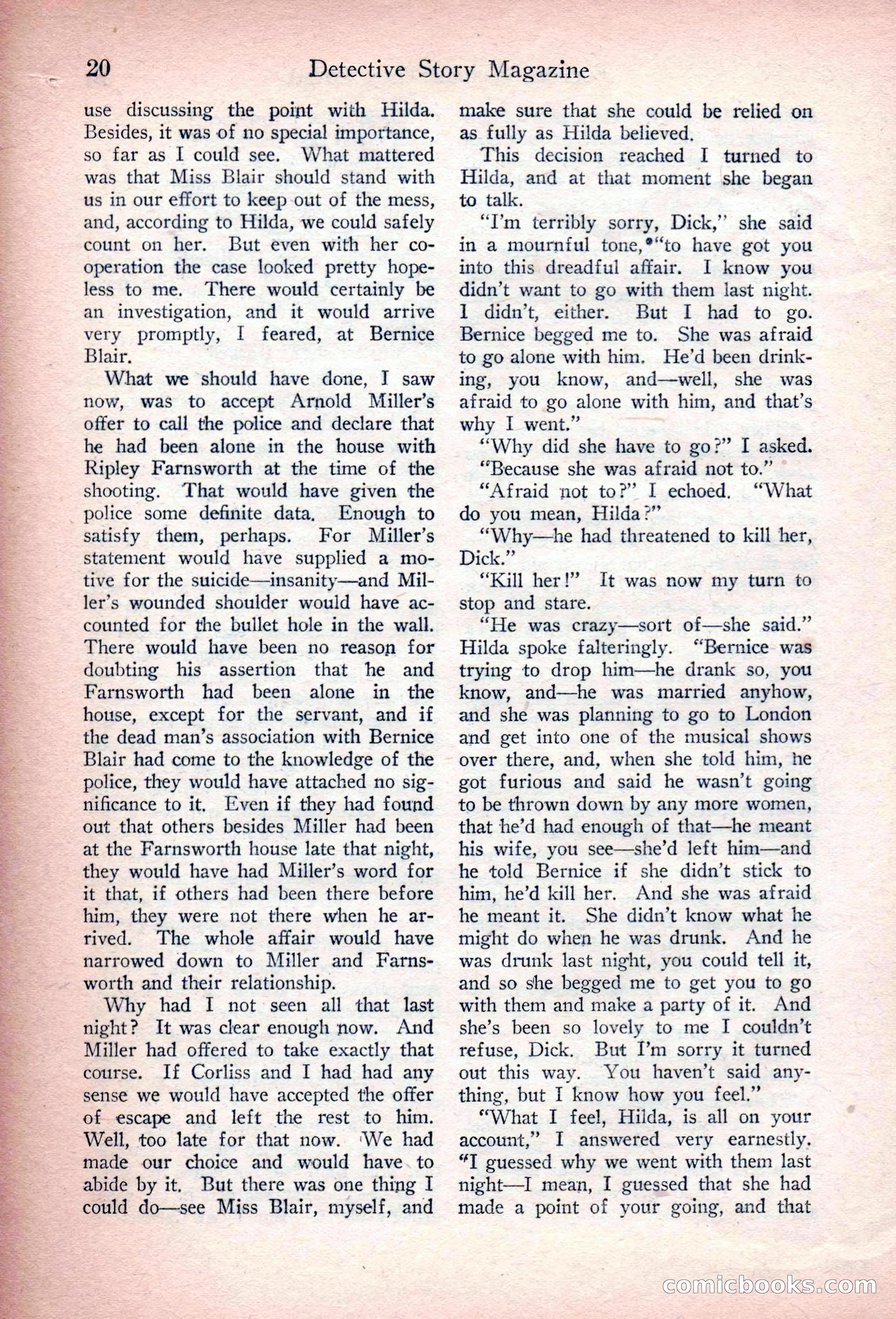 Detective Story Magazine, March 3, 1923 — page 30 of 172