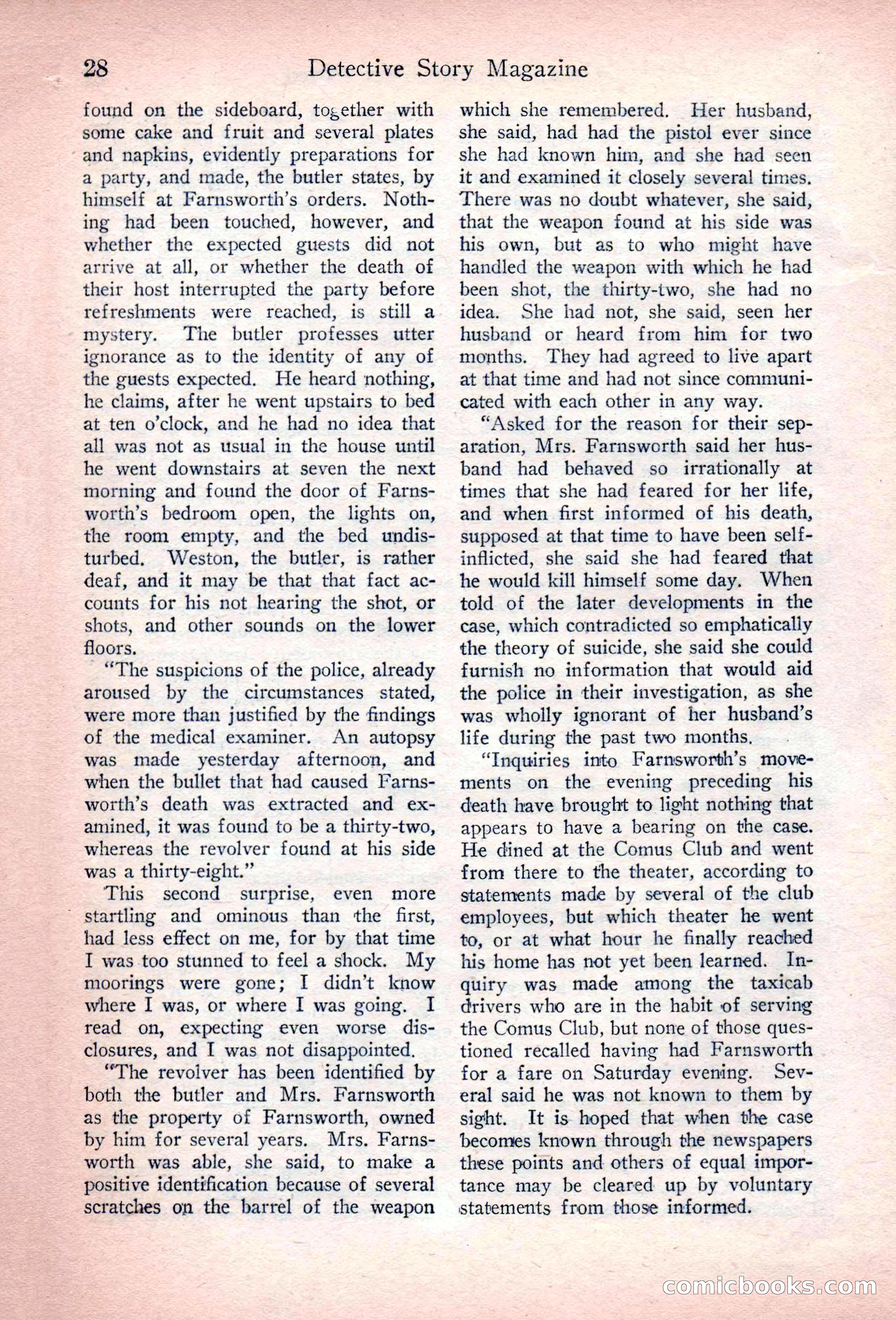 Detective Story Magazine, March 3, 1923 — page 38 of 172