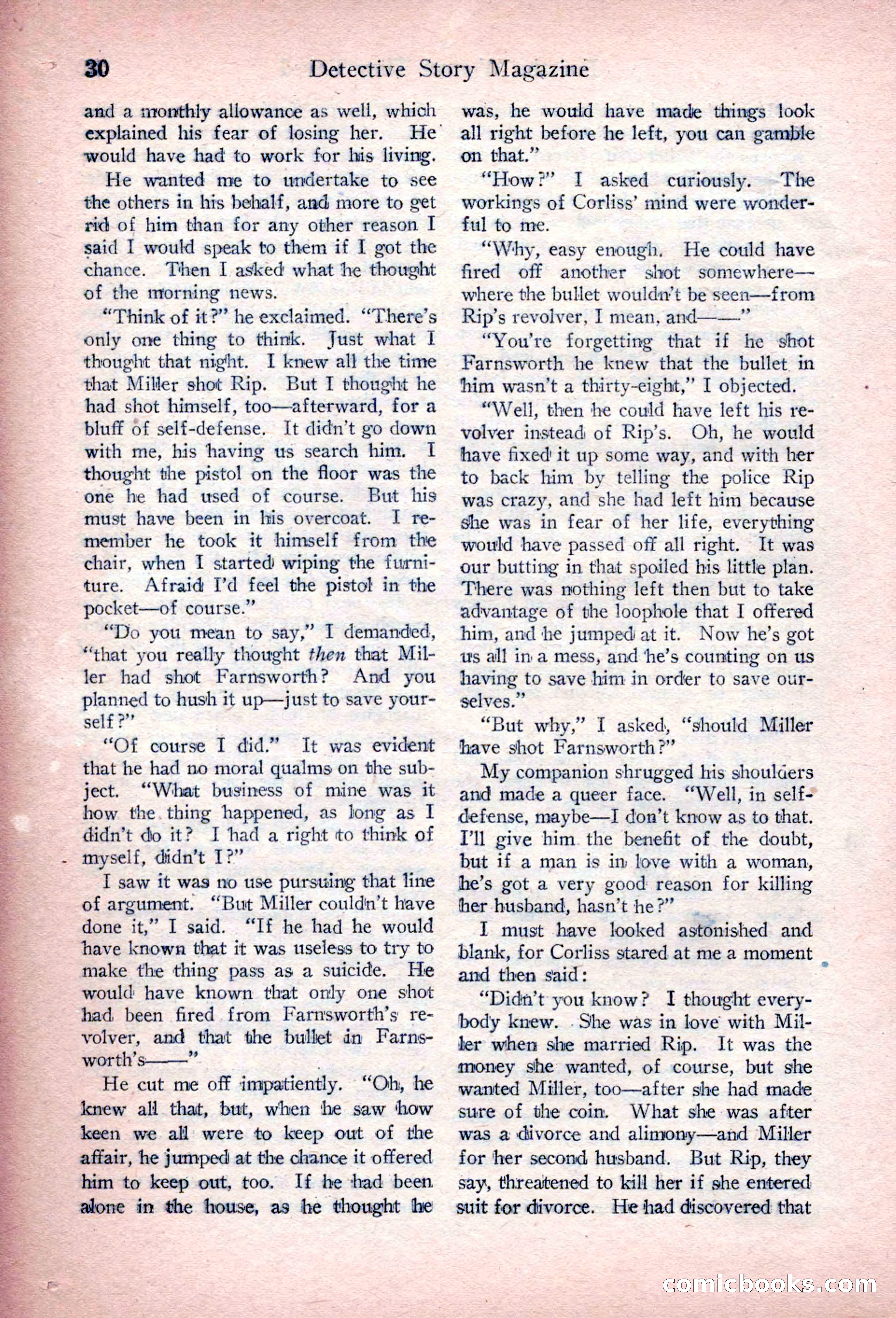 Detective Story Magazine, March 3, 1923 — page 40 of 172