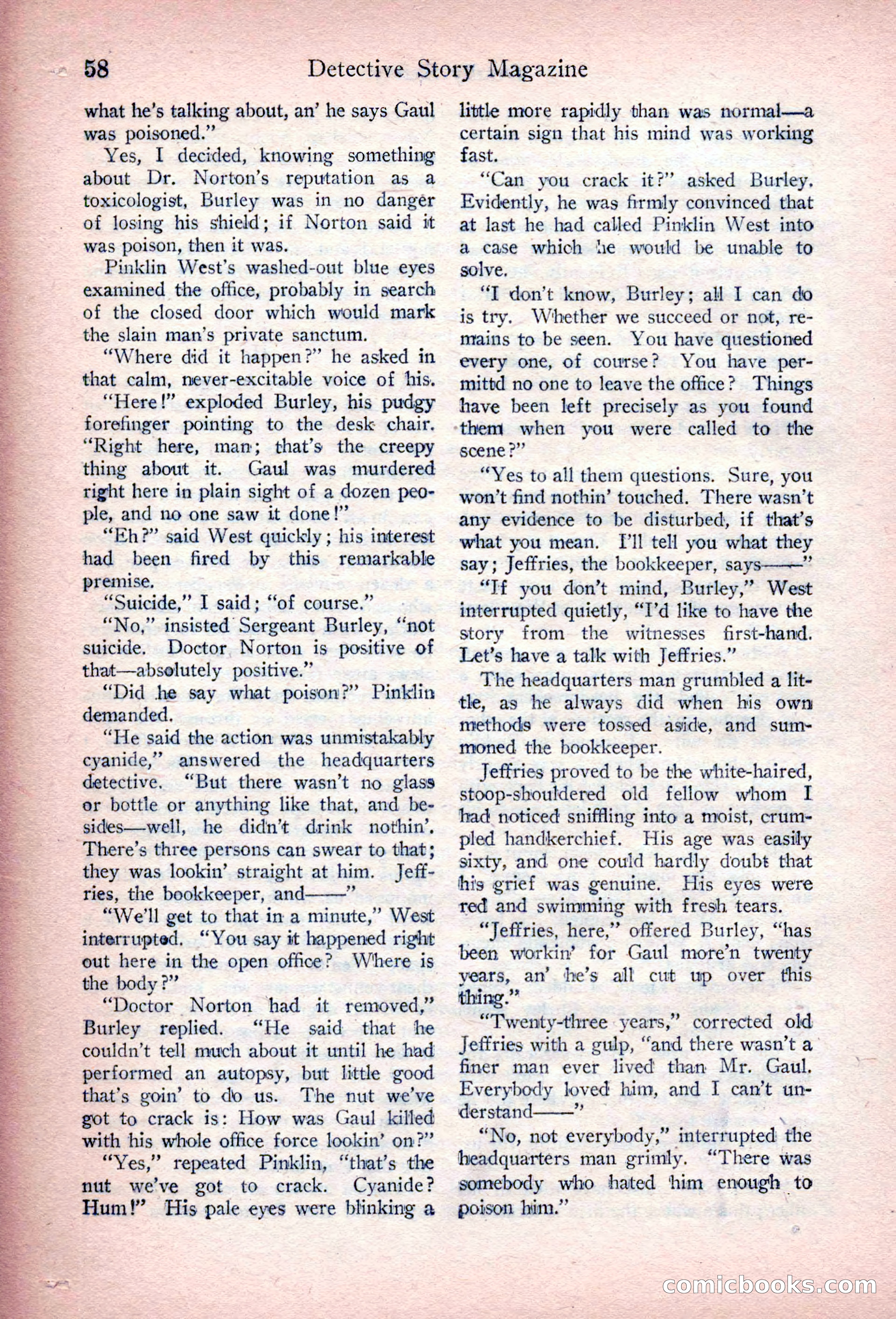 Detective Story Magazine, March 3, 1923 — page 68 of 172