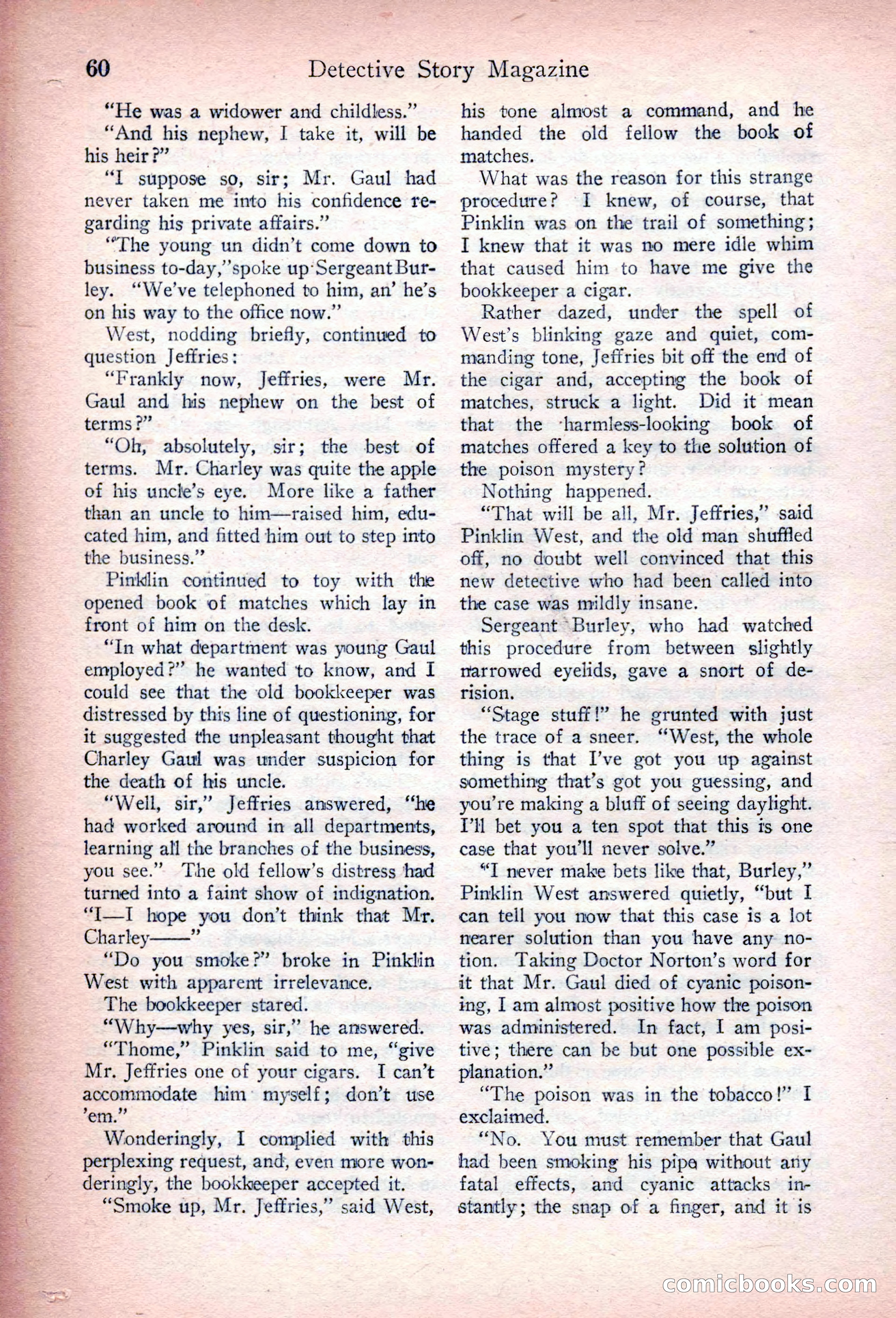 Detective Story Magazine, March 3, 1923 — page 70 of 172