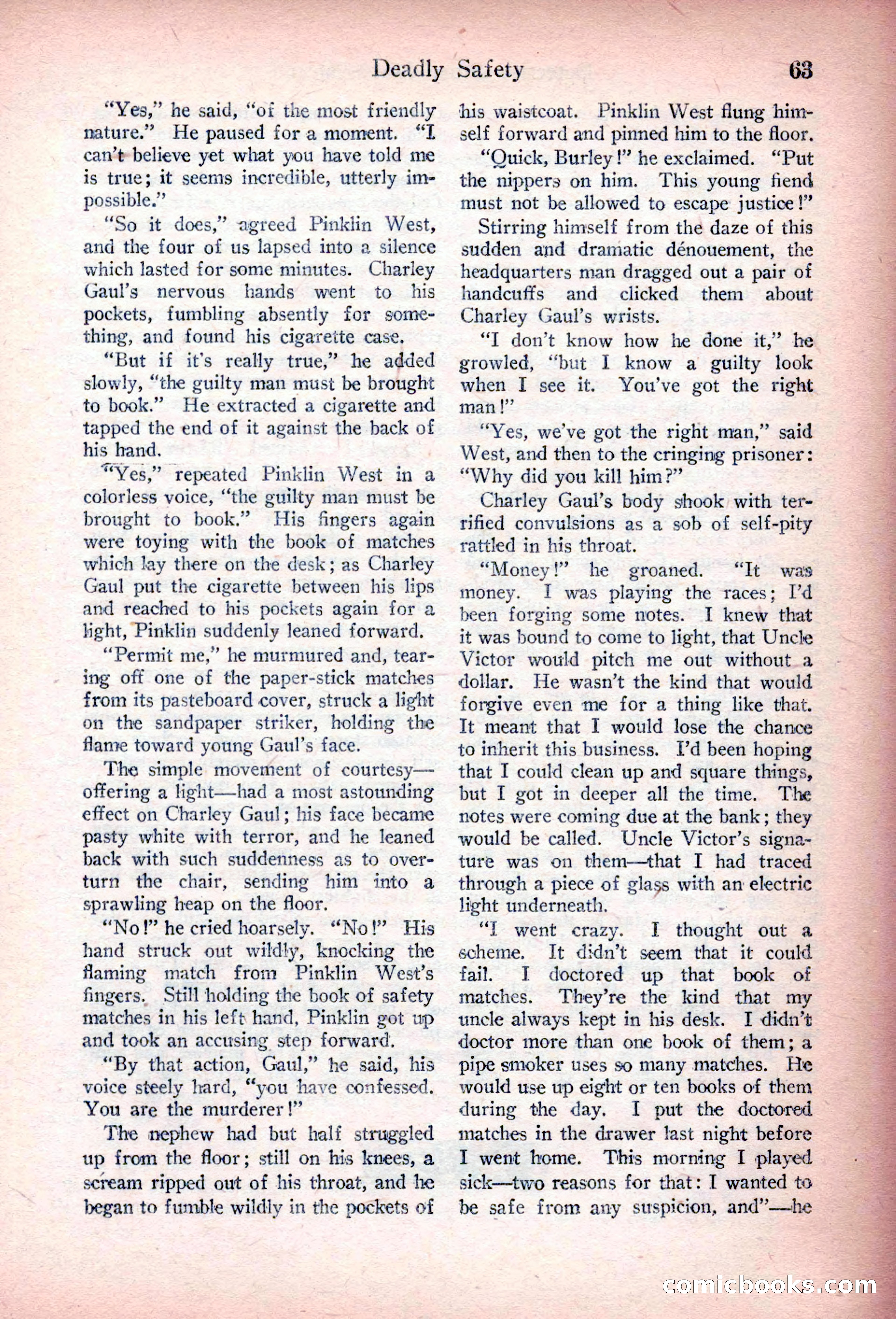 Detective Story Magazine, March 3, 1923 — page 73 of 172