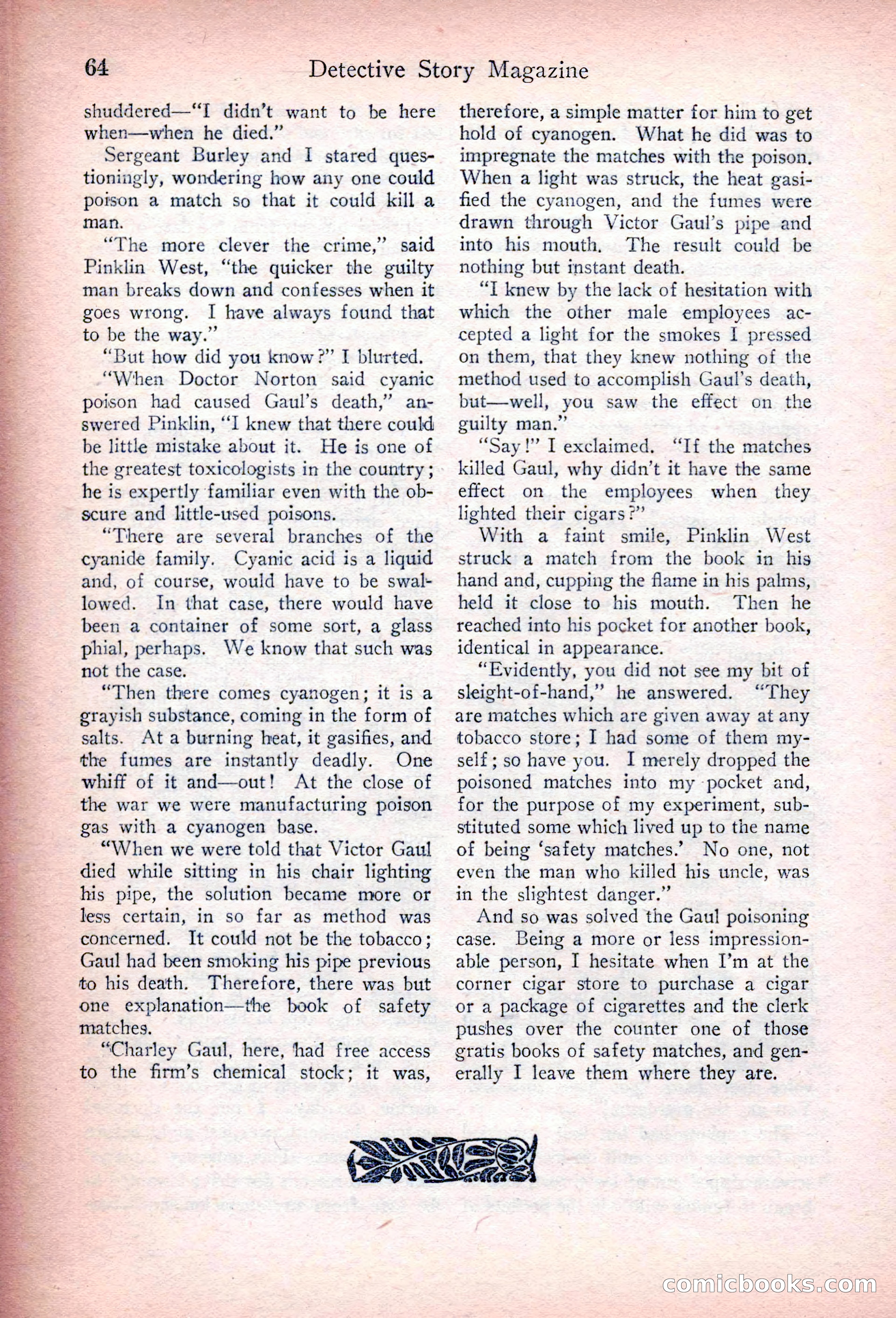 Detective Story Magazine, March 3, 1923 — page 74 of 172