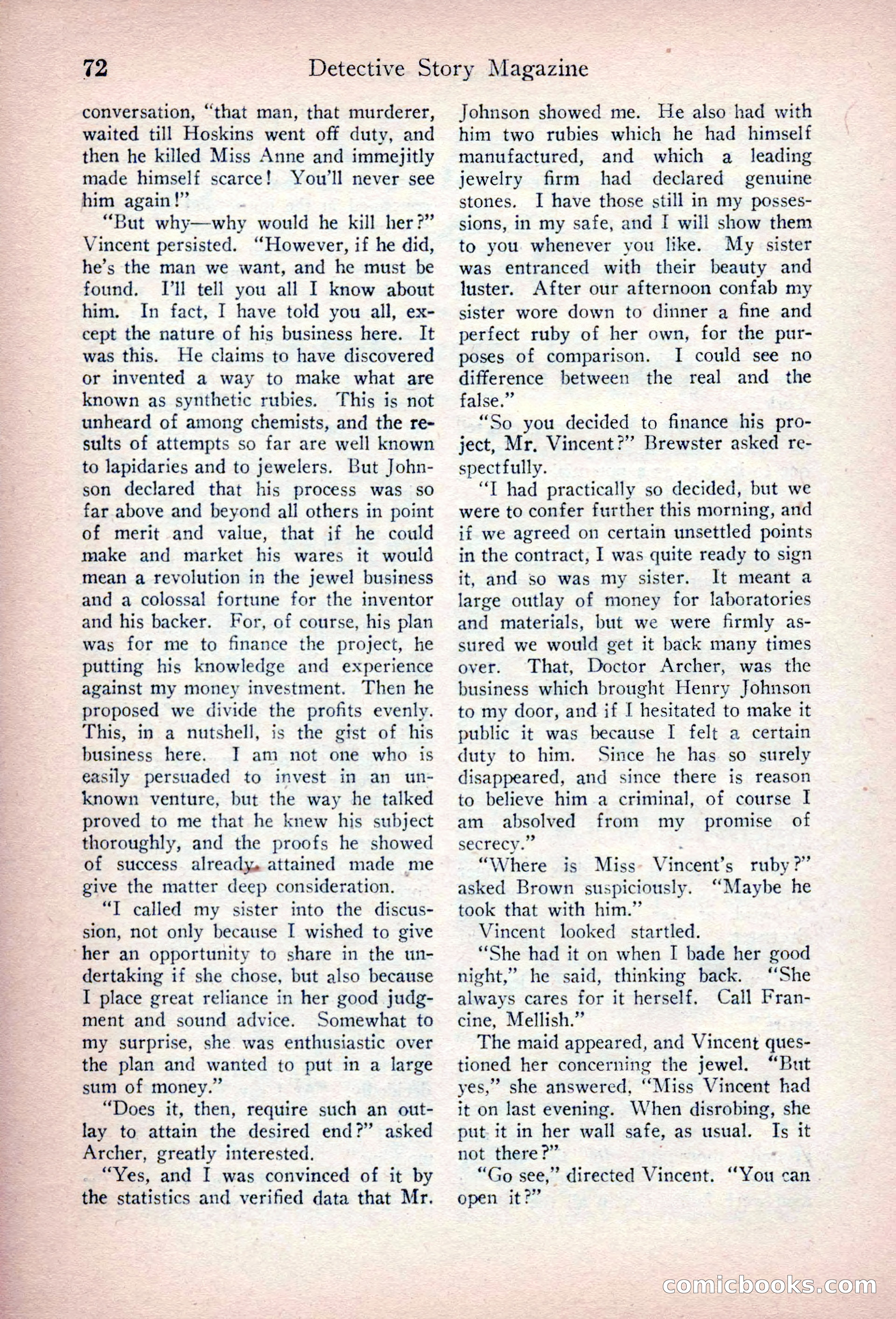 Detective Story Magazine, March 3, 1923 — page 82 of 172