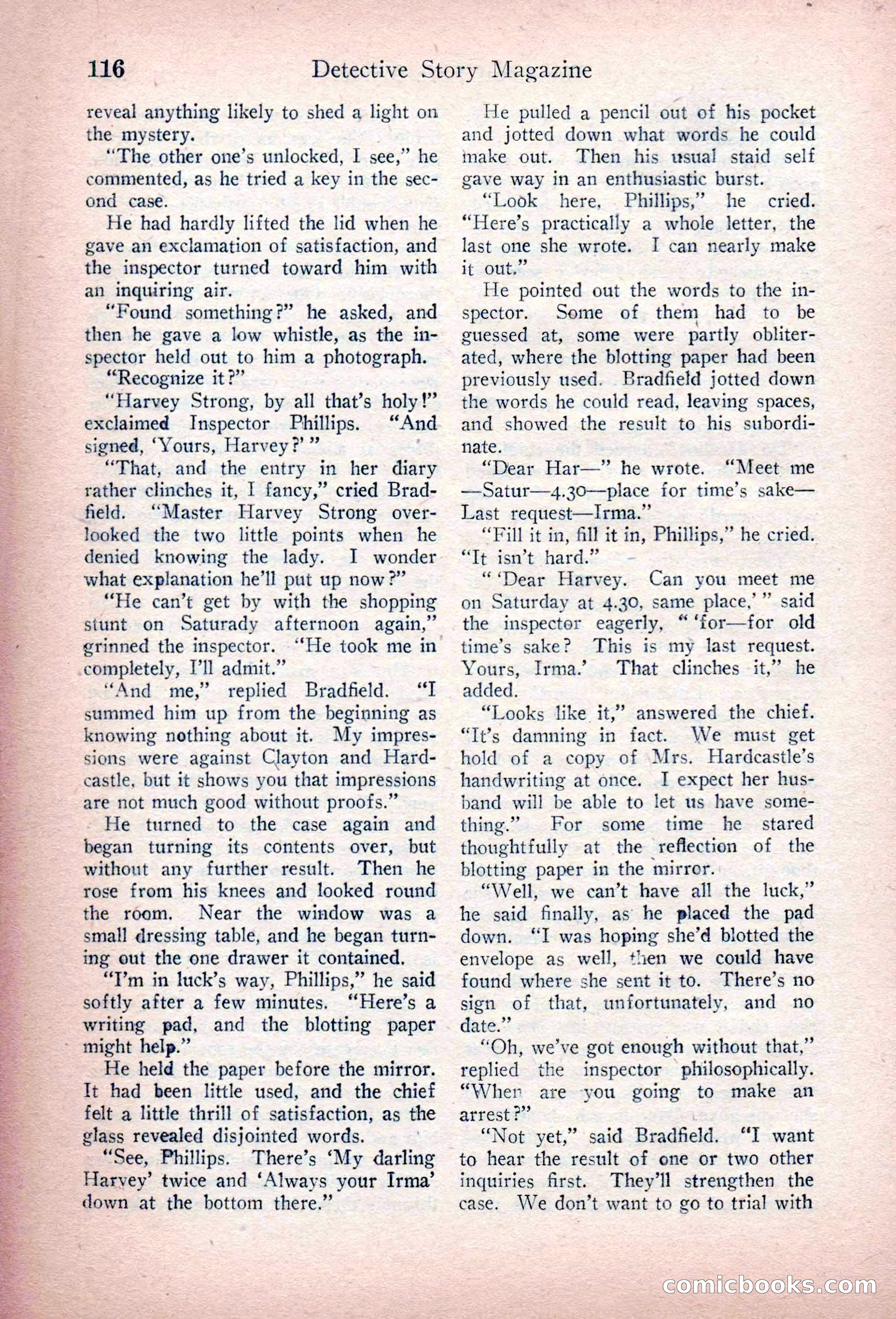 Detective Story Magazine, March 3, 1923 — page 126 of 172