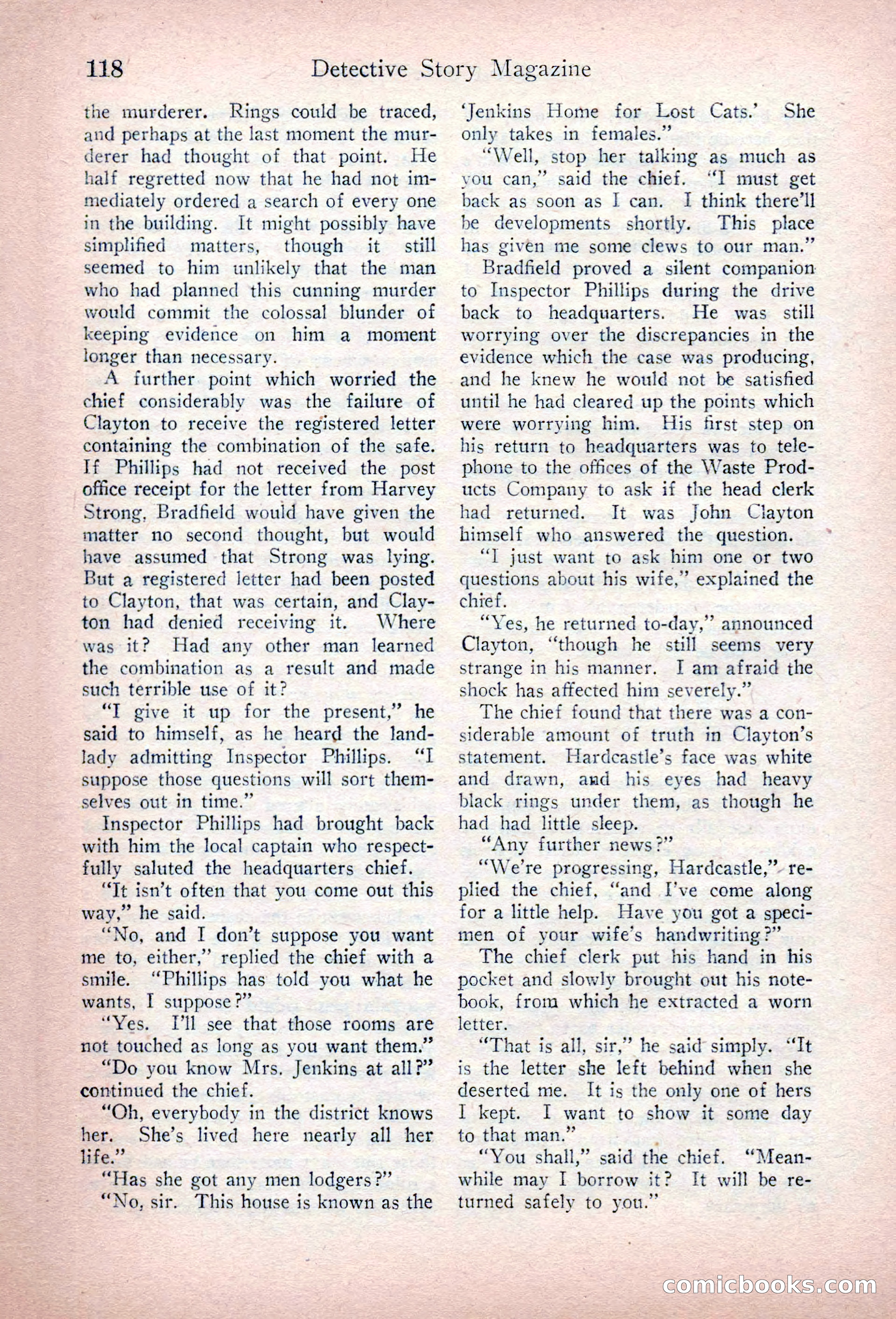 Detective Story Magazine, March 3, 1923 — page 128 of 172