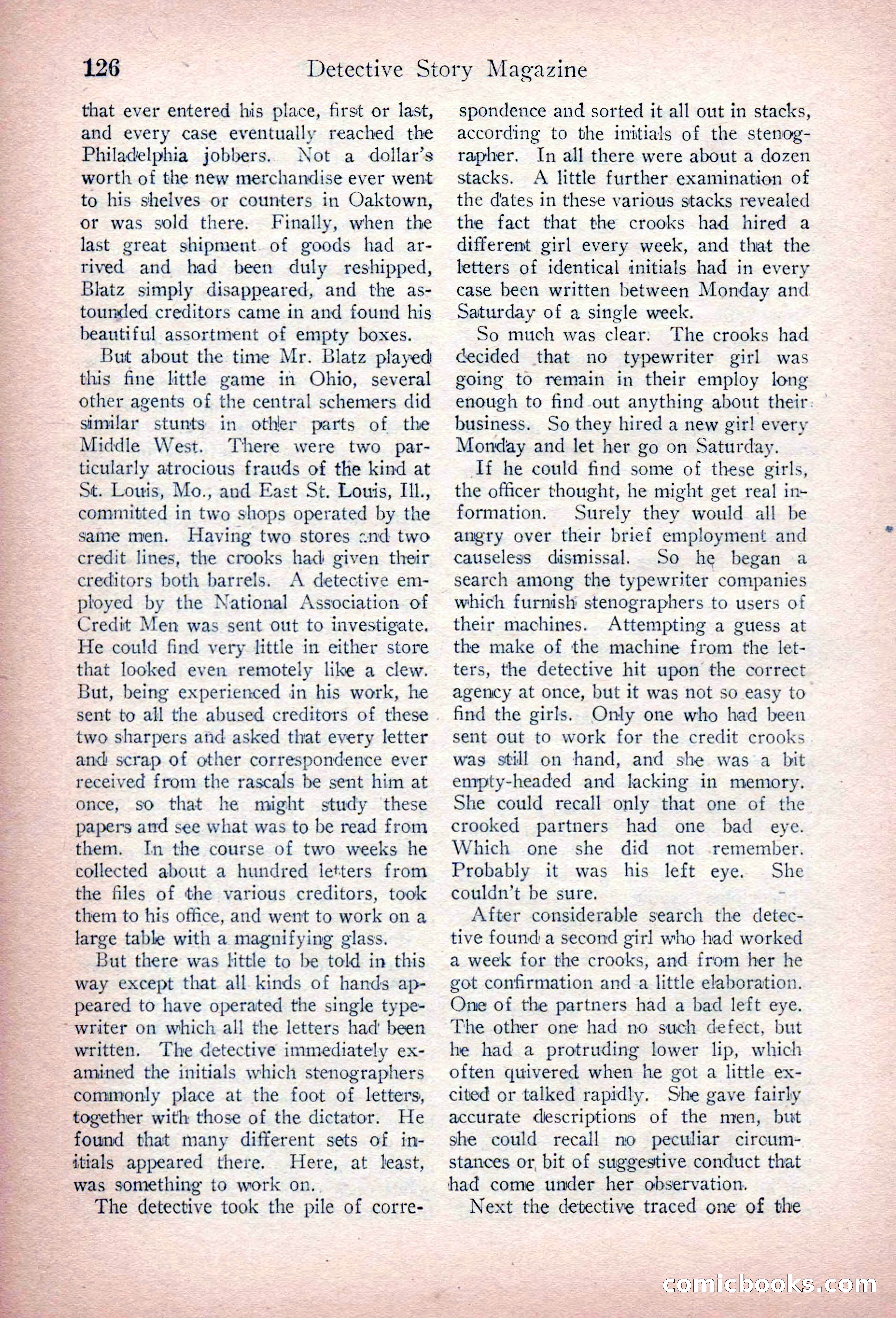 Detective Story Magazine, March 3, 1923 — page 136 of 172