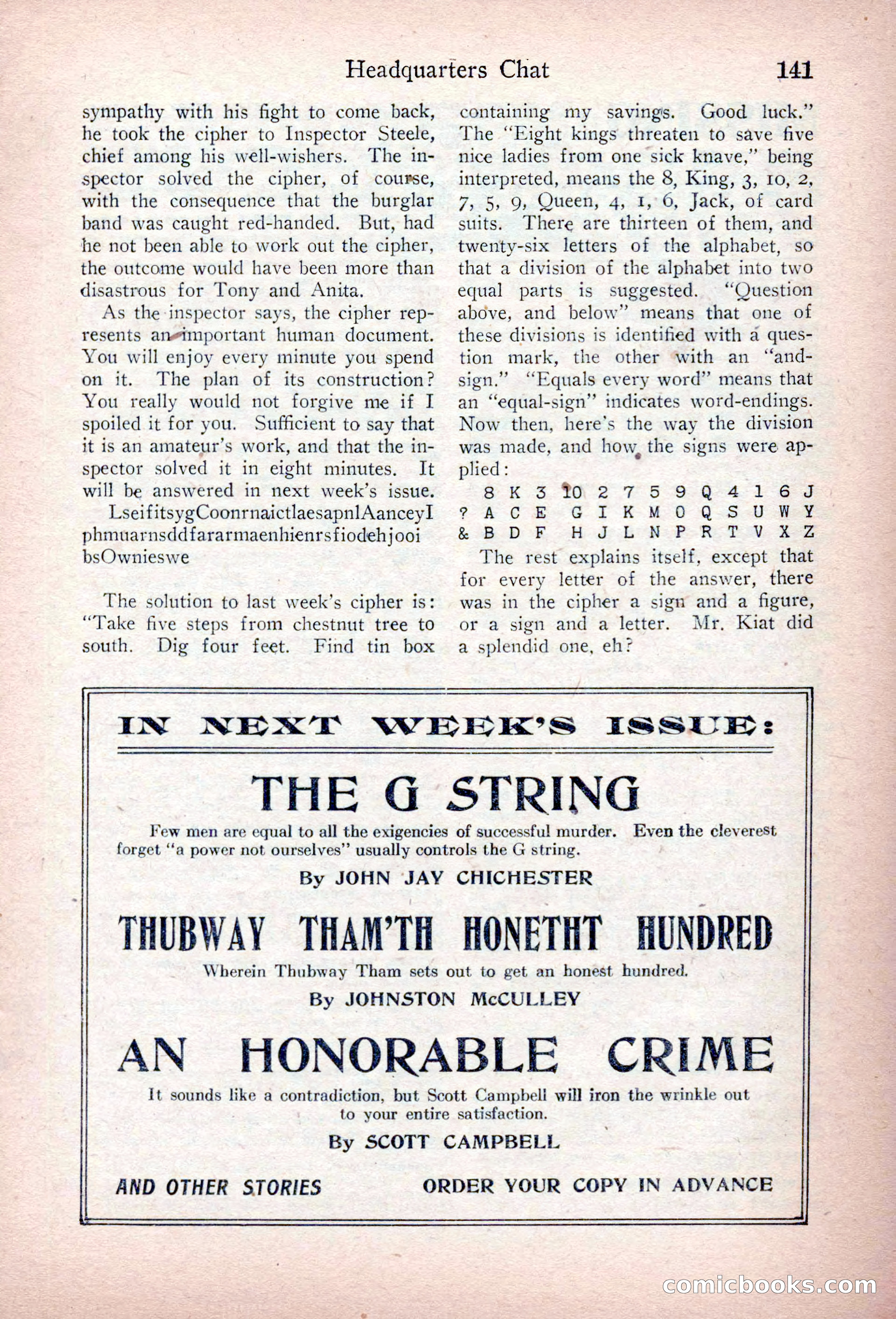 Detective Story Magazine, March 3, 1923 — page 151 of 172