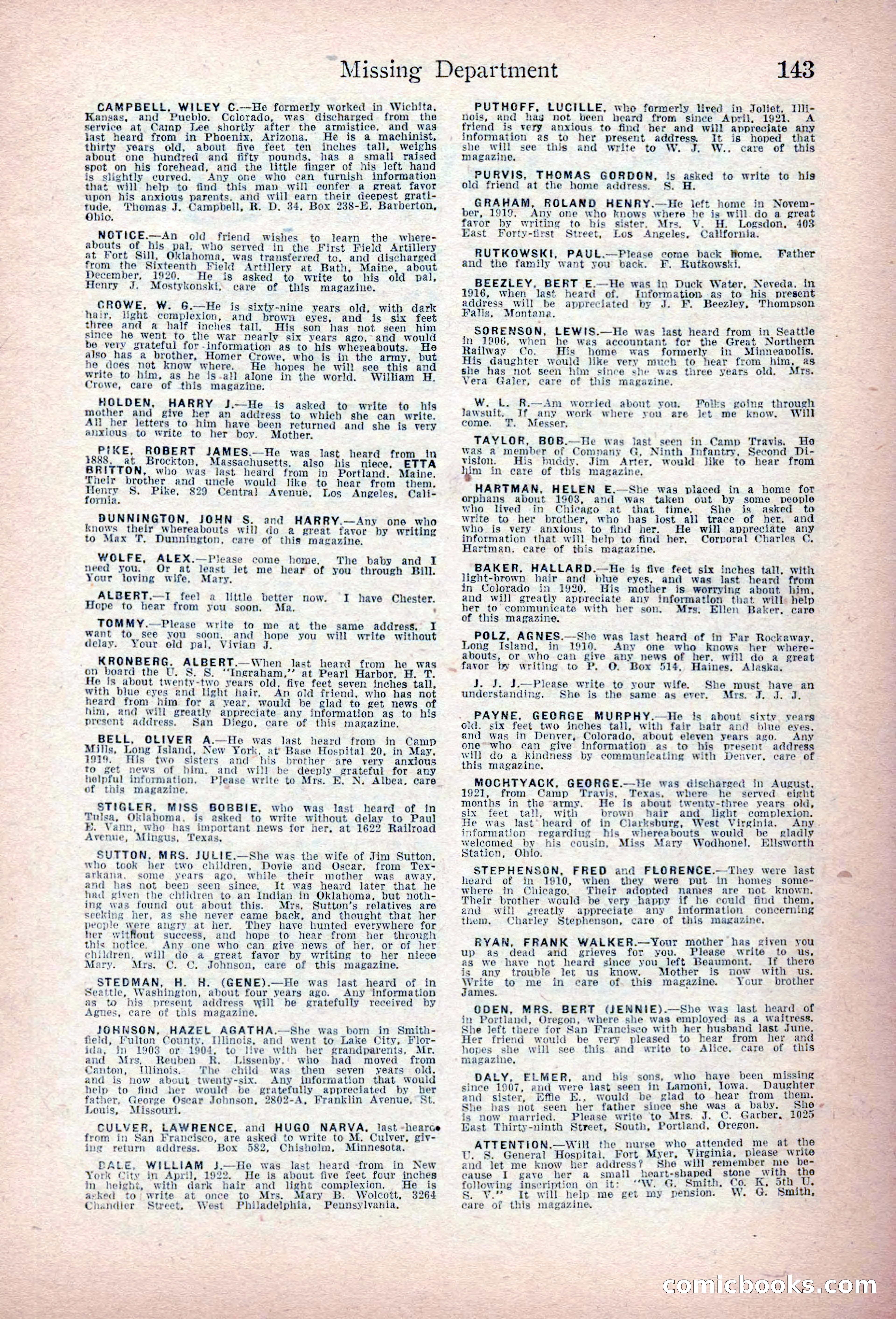 Detective Story Magazine, March 3, 1923 — page 153 of 172