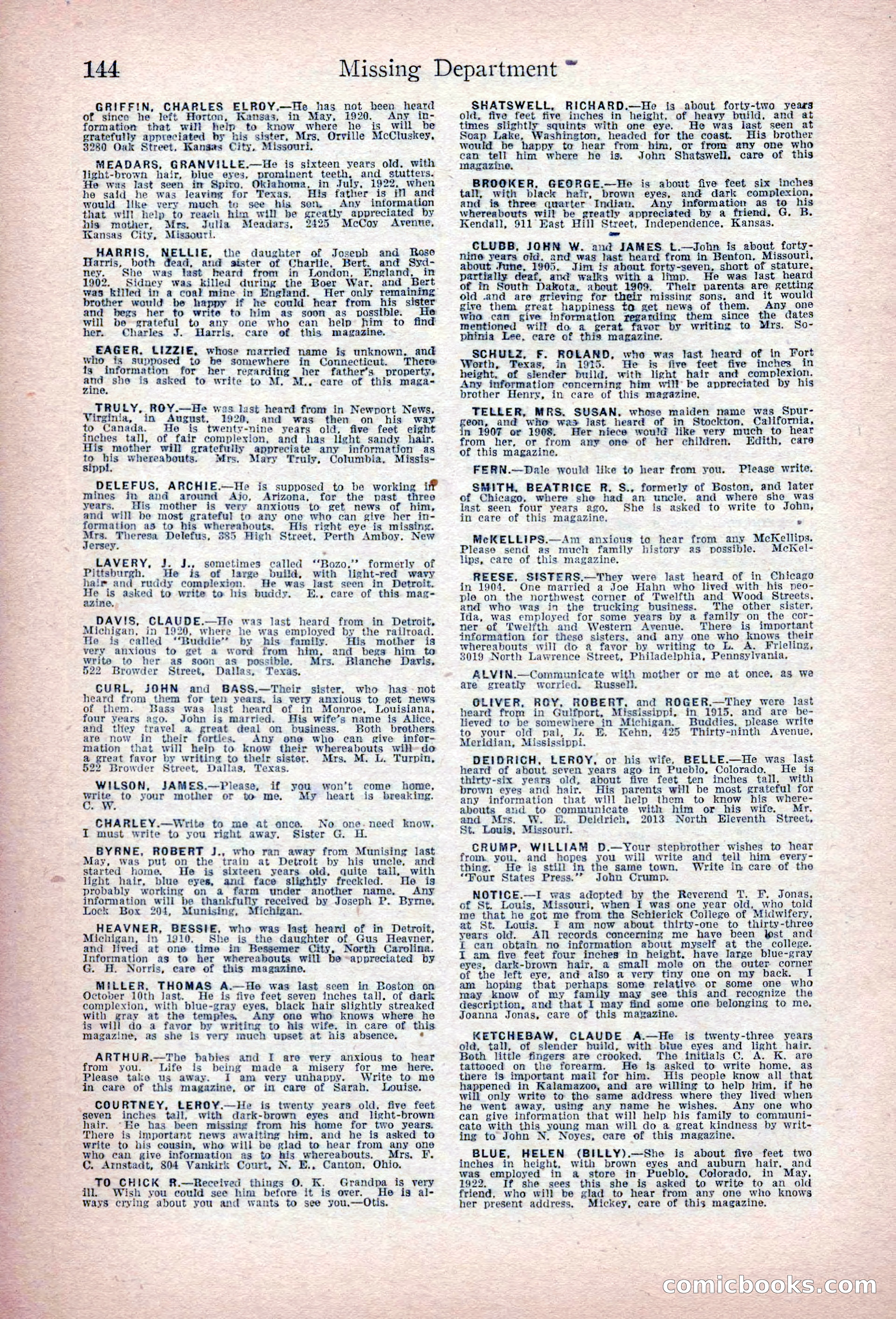 Detective Story Magazine, March 3, 1923 — page 154 of 172