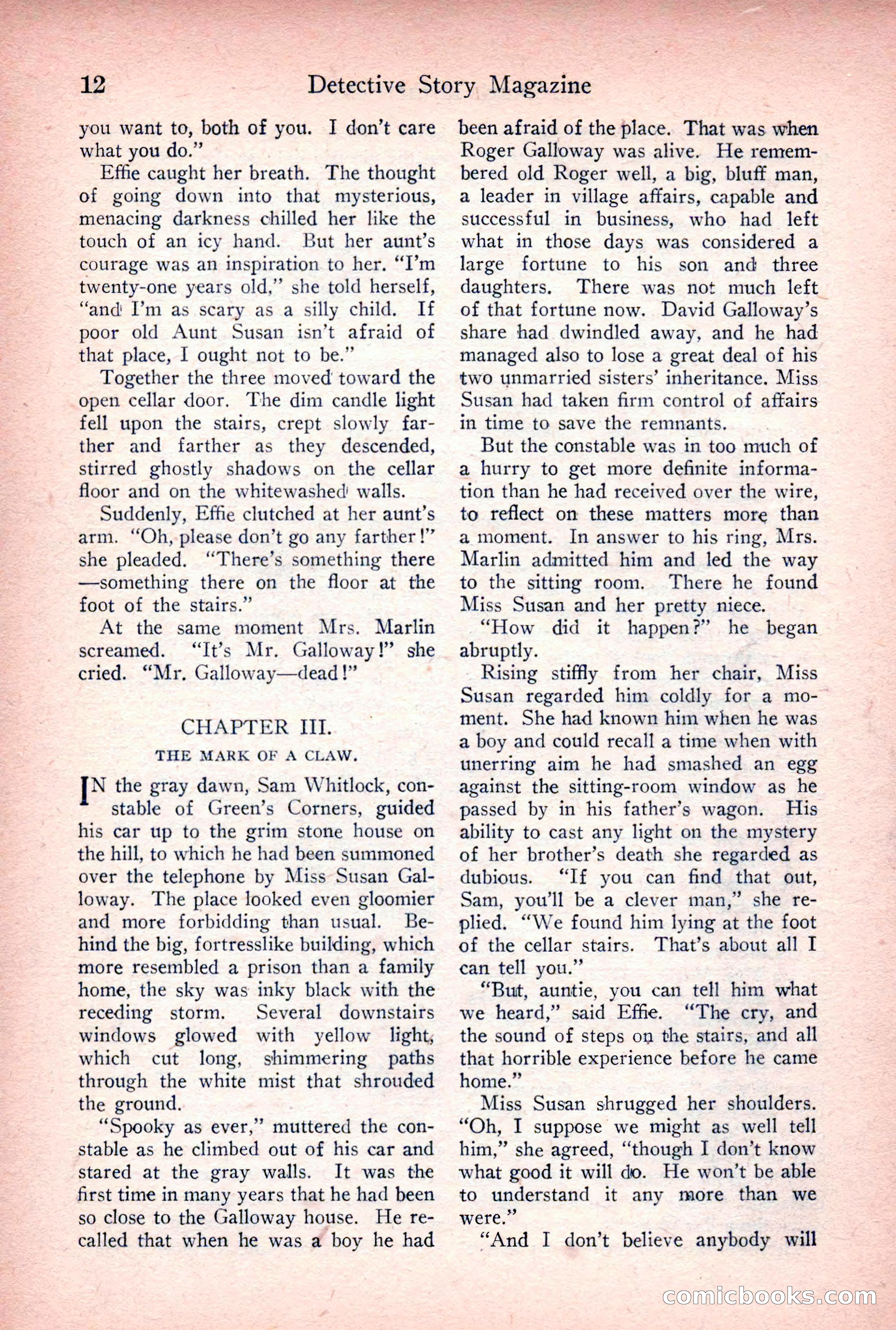 Detective Story Magazine, March 24, 1923 — page 14 of 148