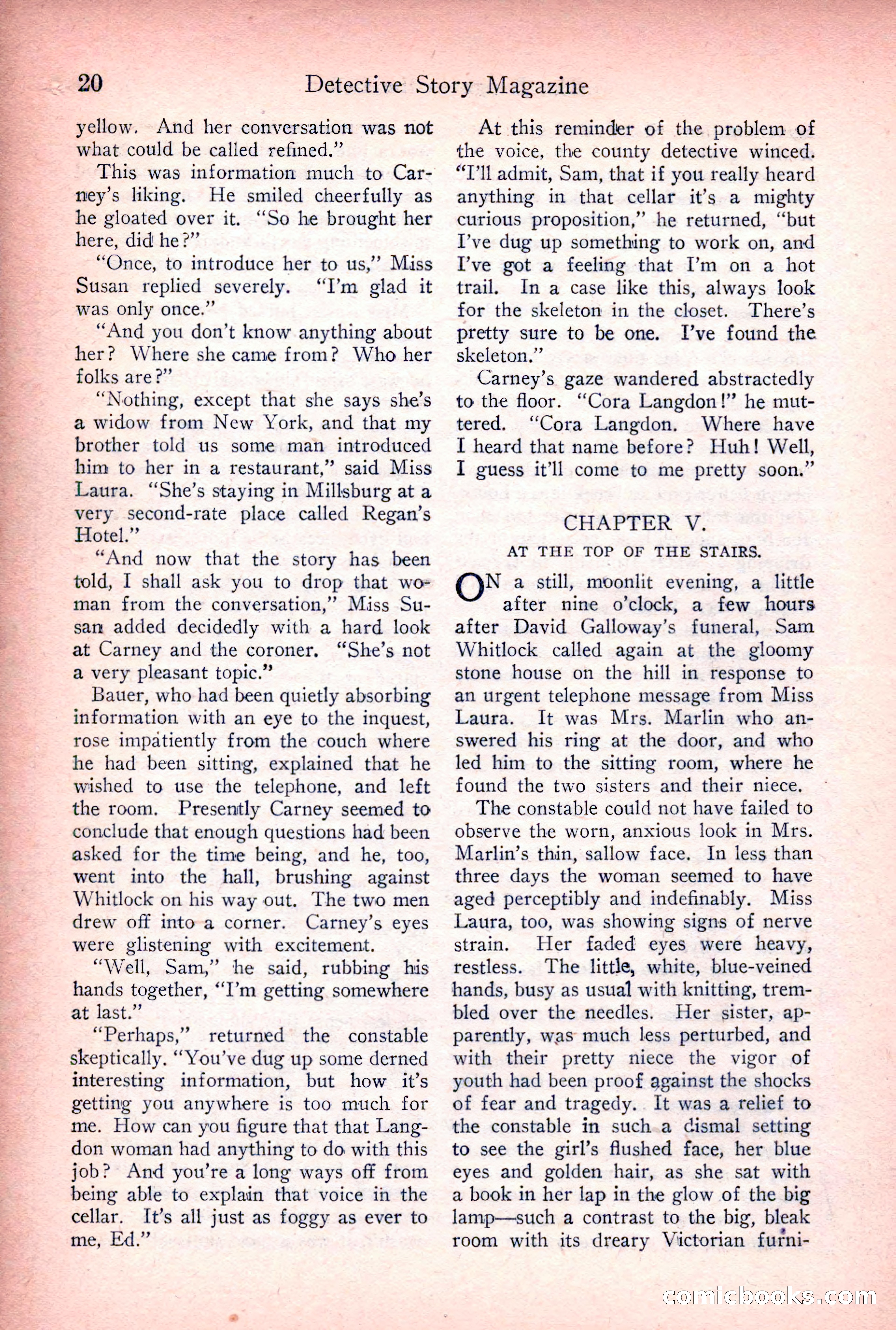 Detective Story Magazine, March 24, 1923 — page 22 of 148
