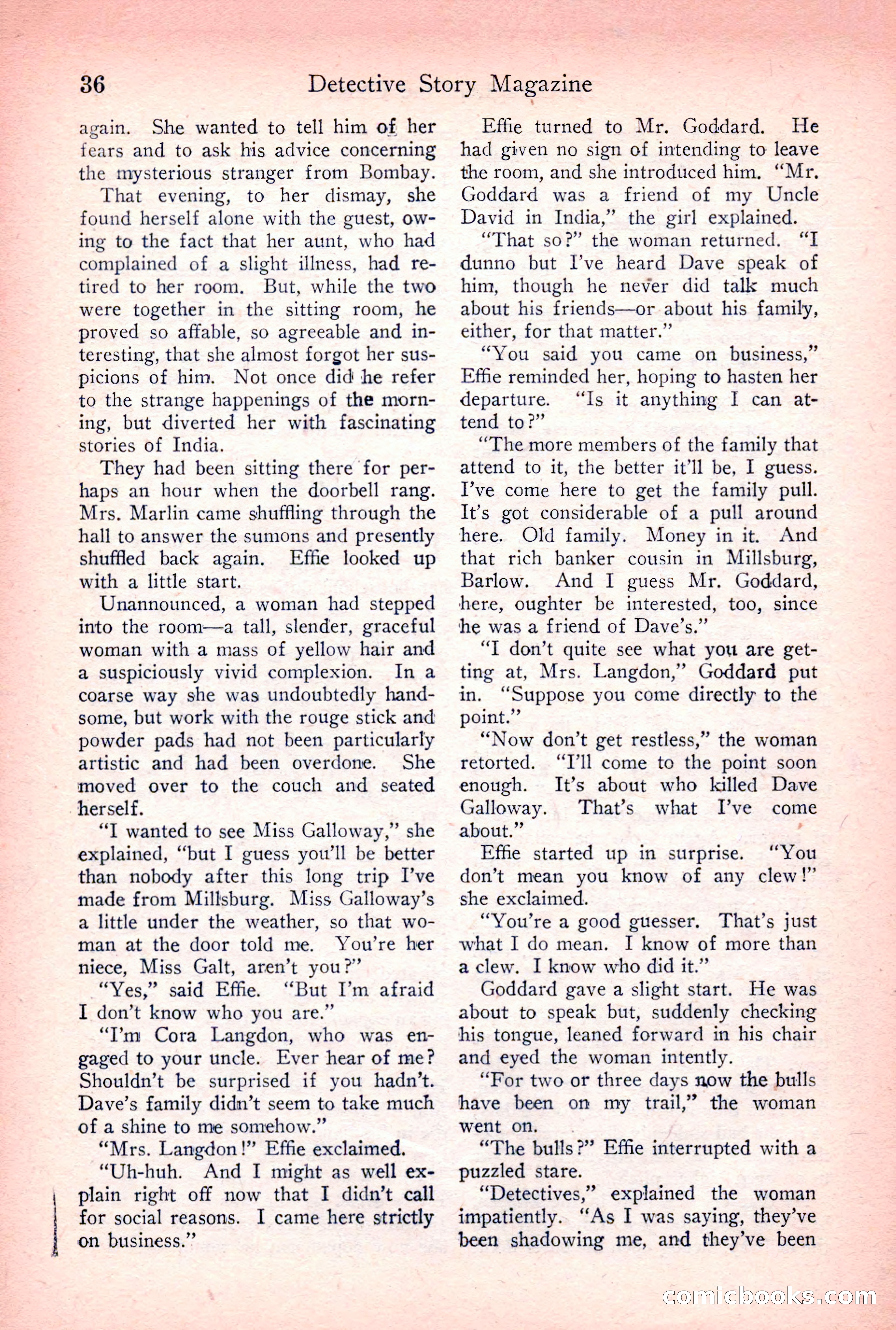 Detective Story Magazine, March 24, 1923 — page 38 of 148