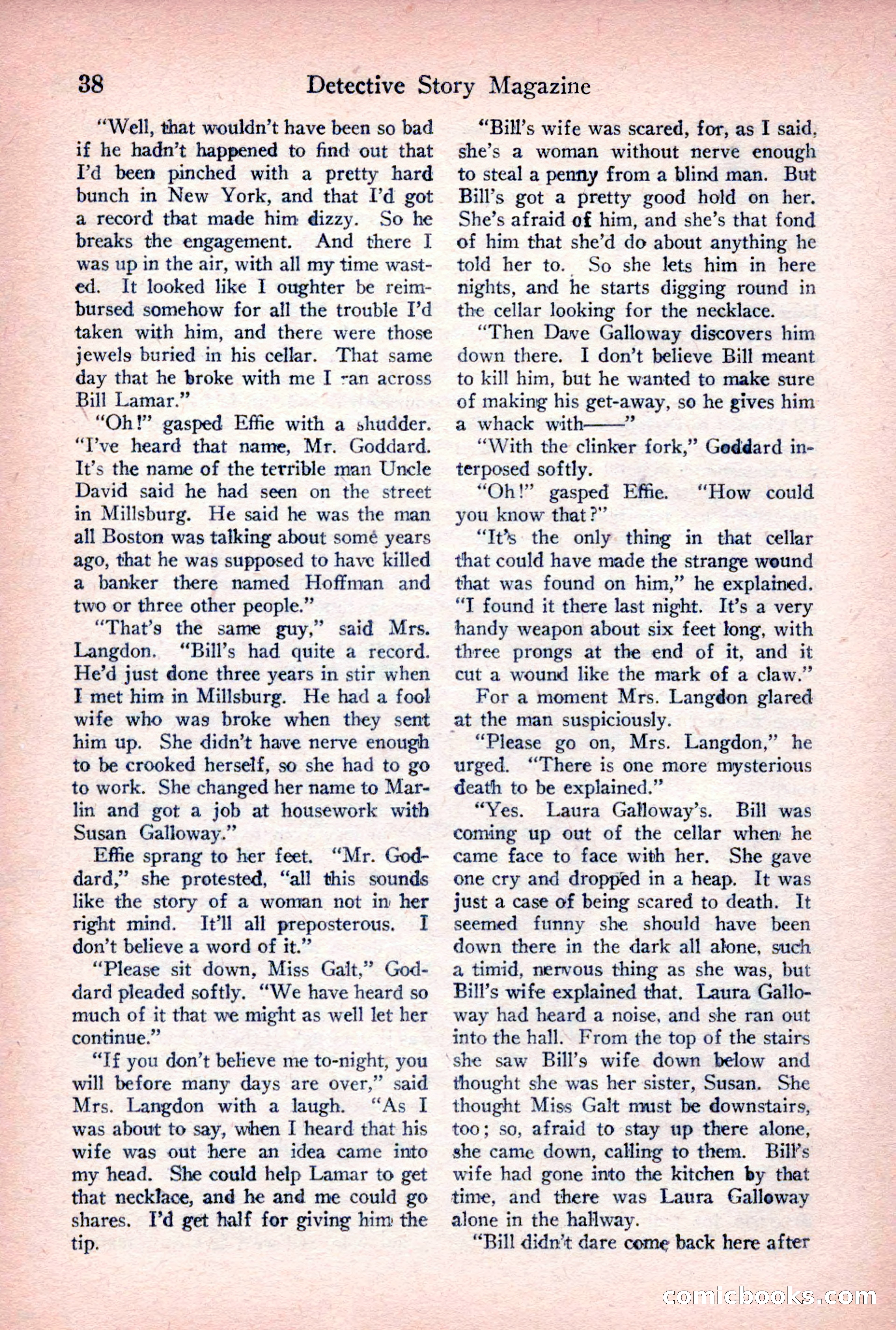 Detective Story Magazine, March 24, 1923 — page 40 of 148