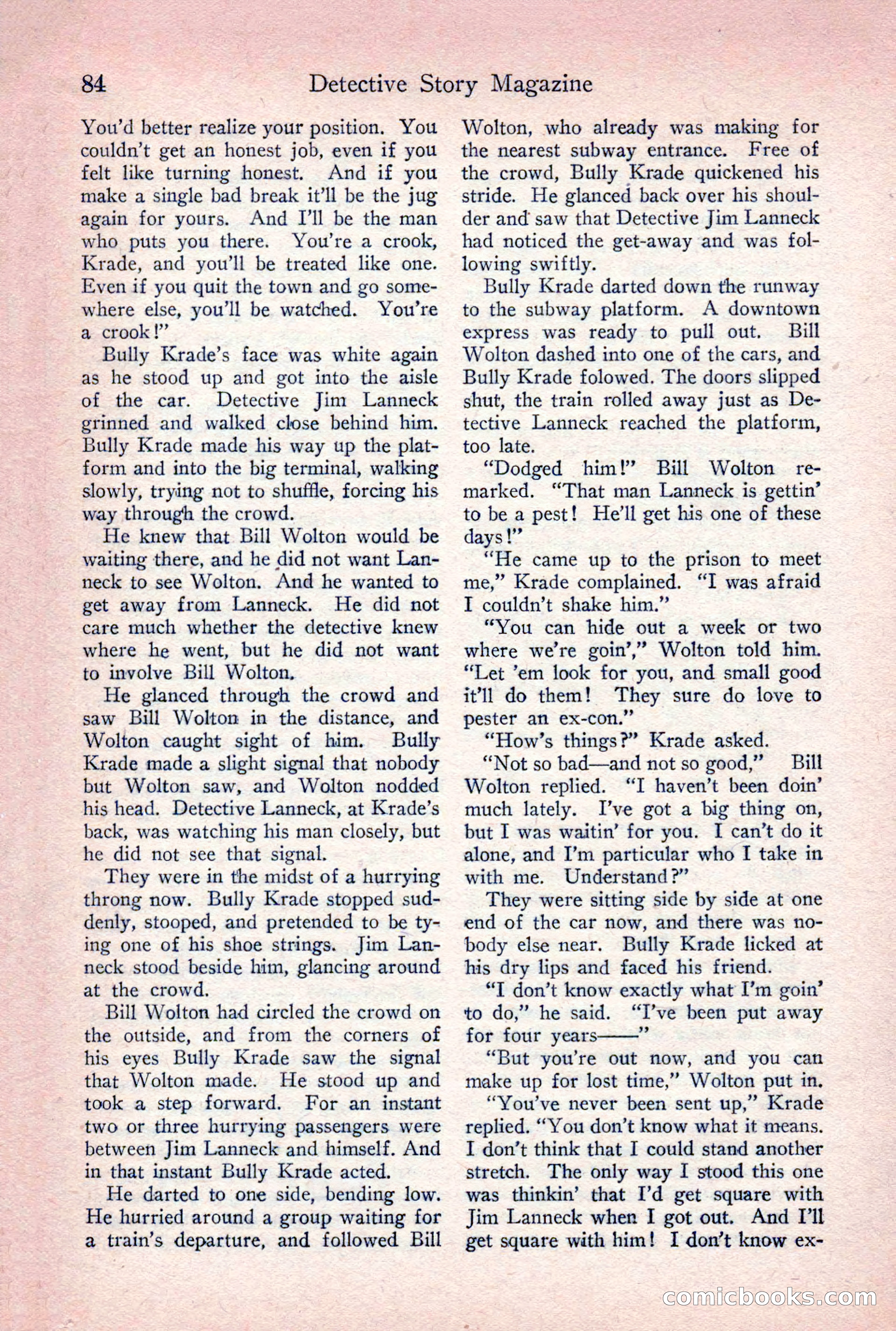 Detective Story Magazine, March 24, 1923 — page 86 of 148